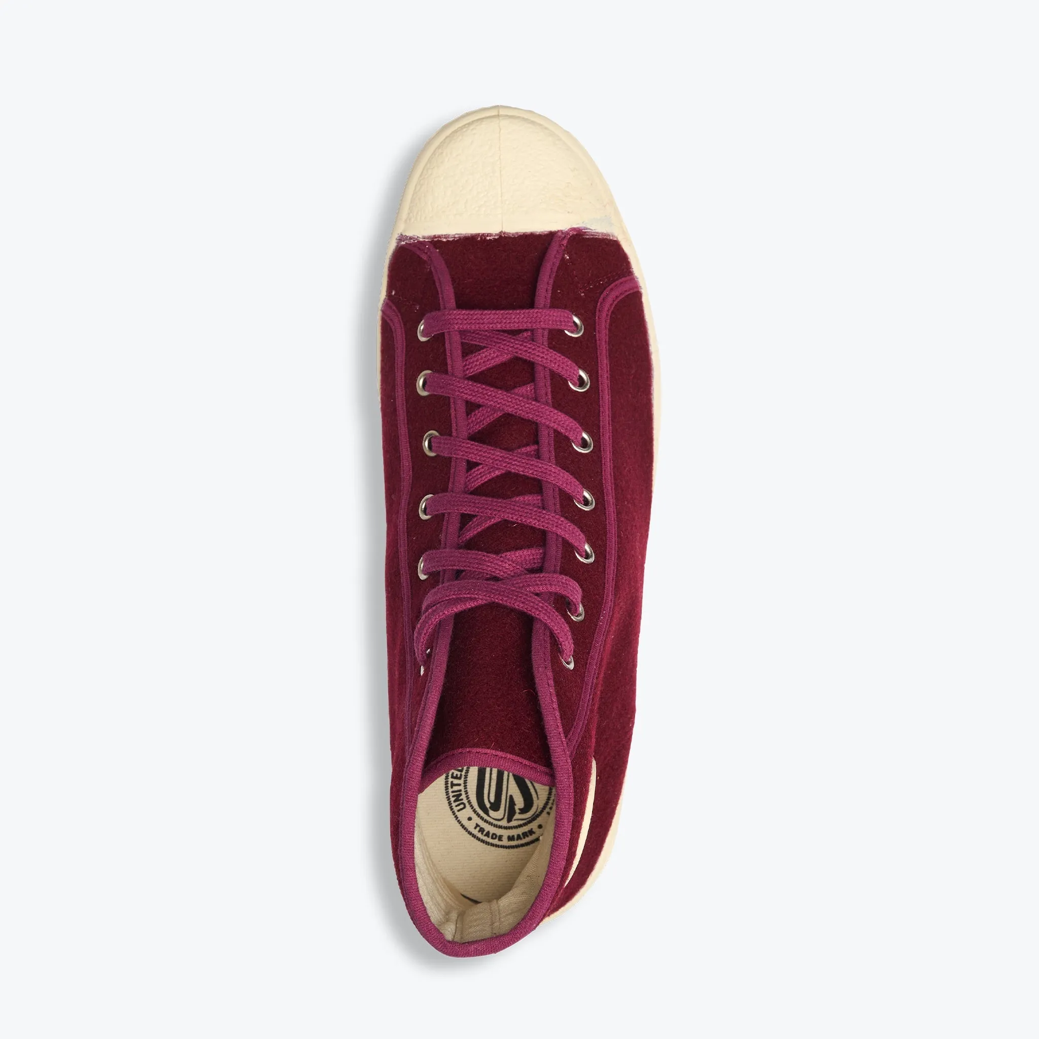 Military Felt High Top - Bordeaux sold by Dubbleware product image thumbnail 4