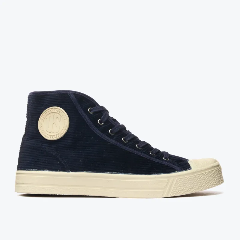 Military Cord High Top - Navy sold by Dubbleware