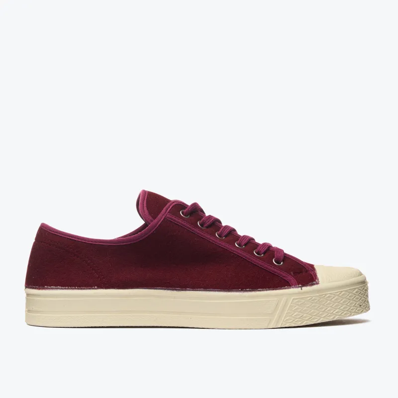 Military Felt Low Top - Bordeaux sold by Dubbleware
