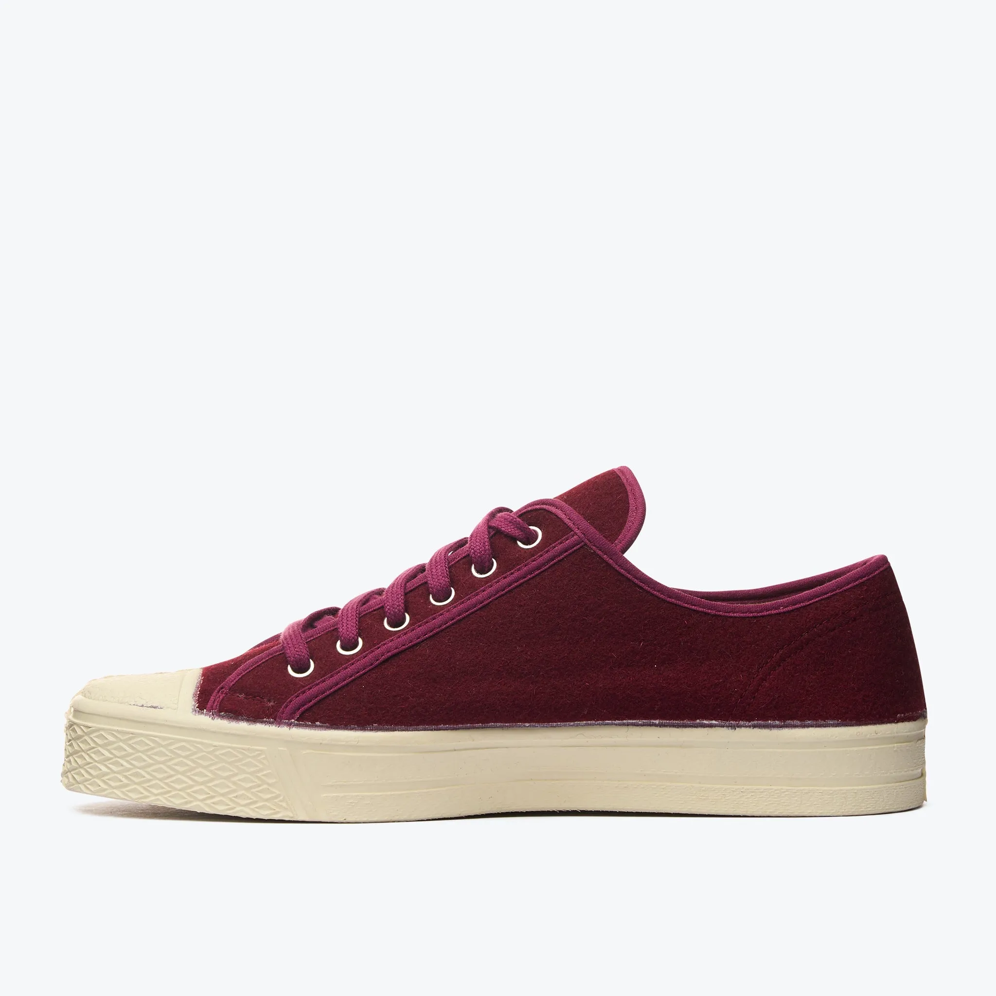 Military Felt Low Top - Bordeaux sold by Dubbleware product image thumbnail 2