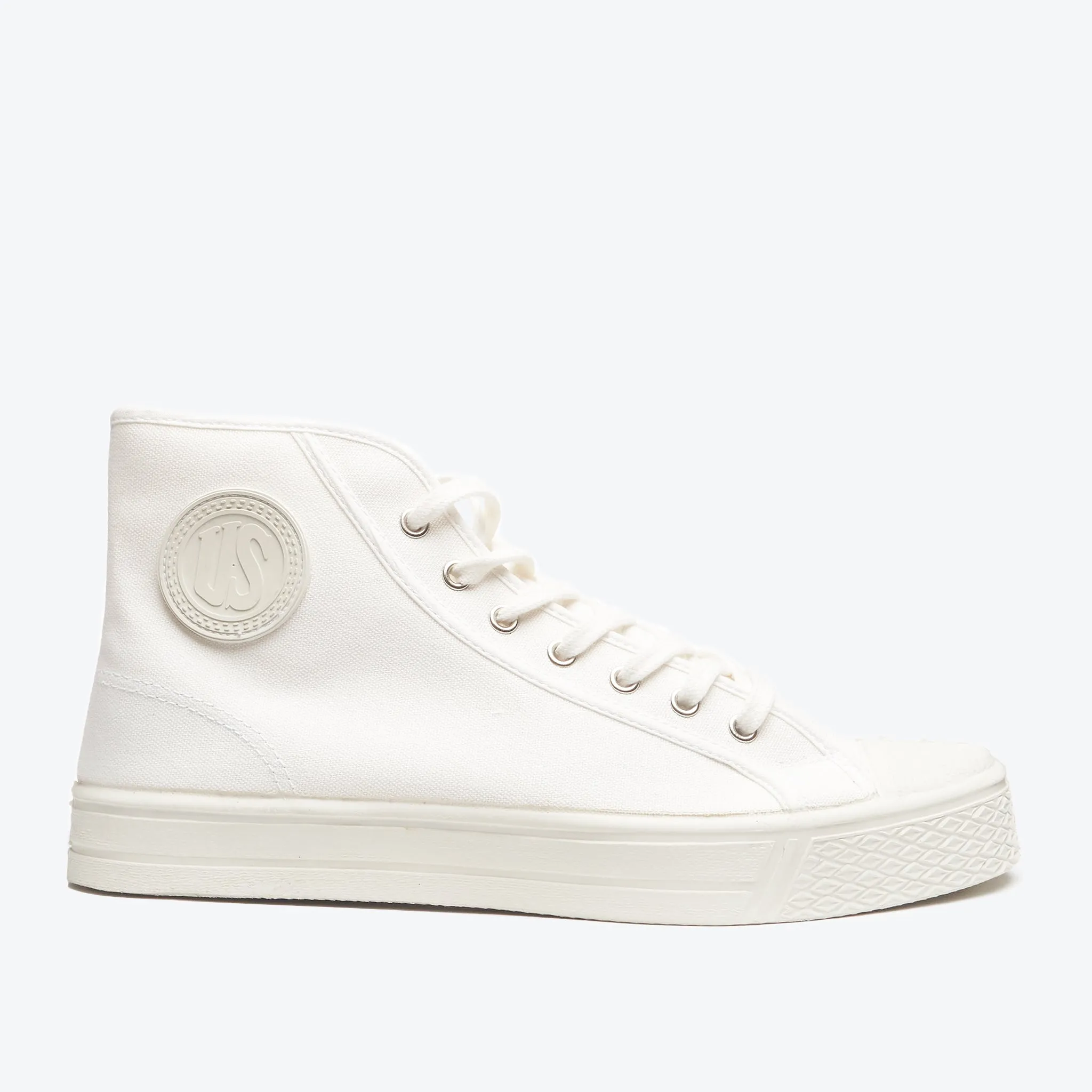 Military High Top - White sold by Dubbleware