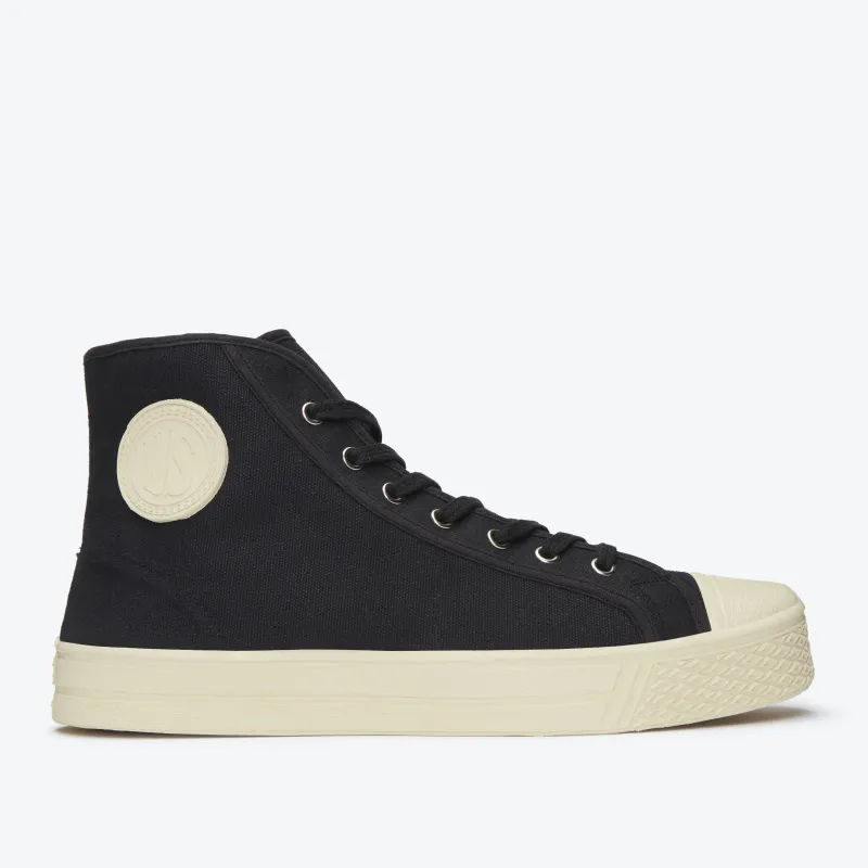Military High Top - Black / White sold by Dubbleware