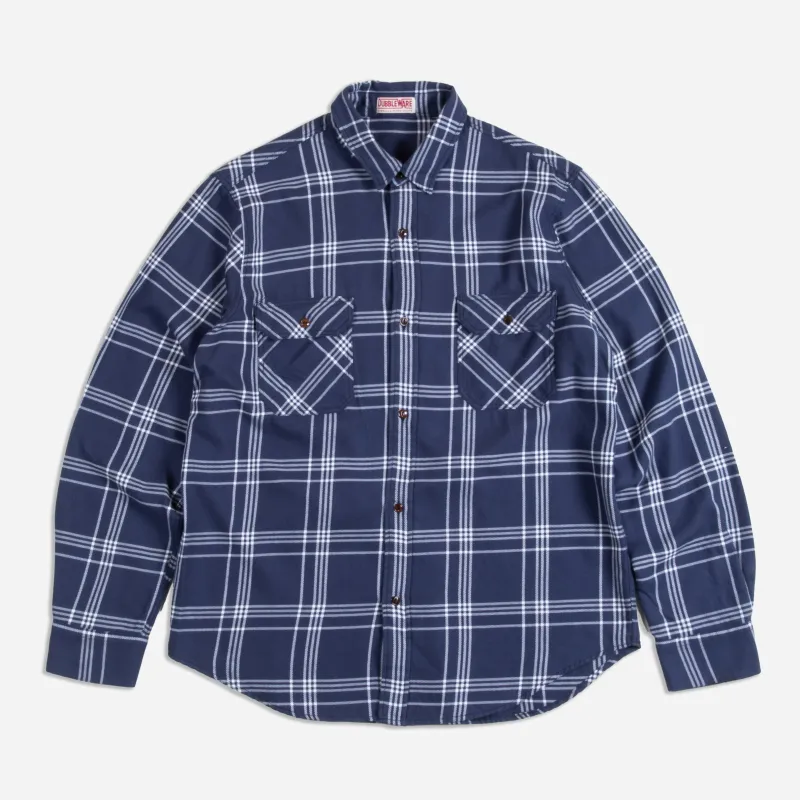 PLAID WORKERS SHIRT - NAVY sold by Dubbleware
