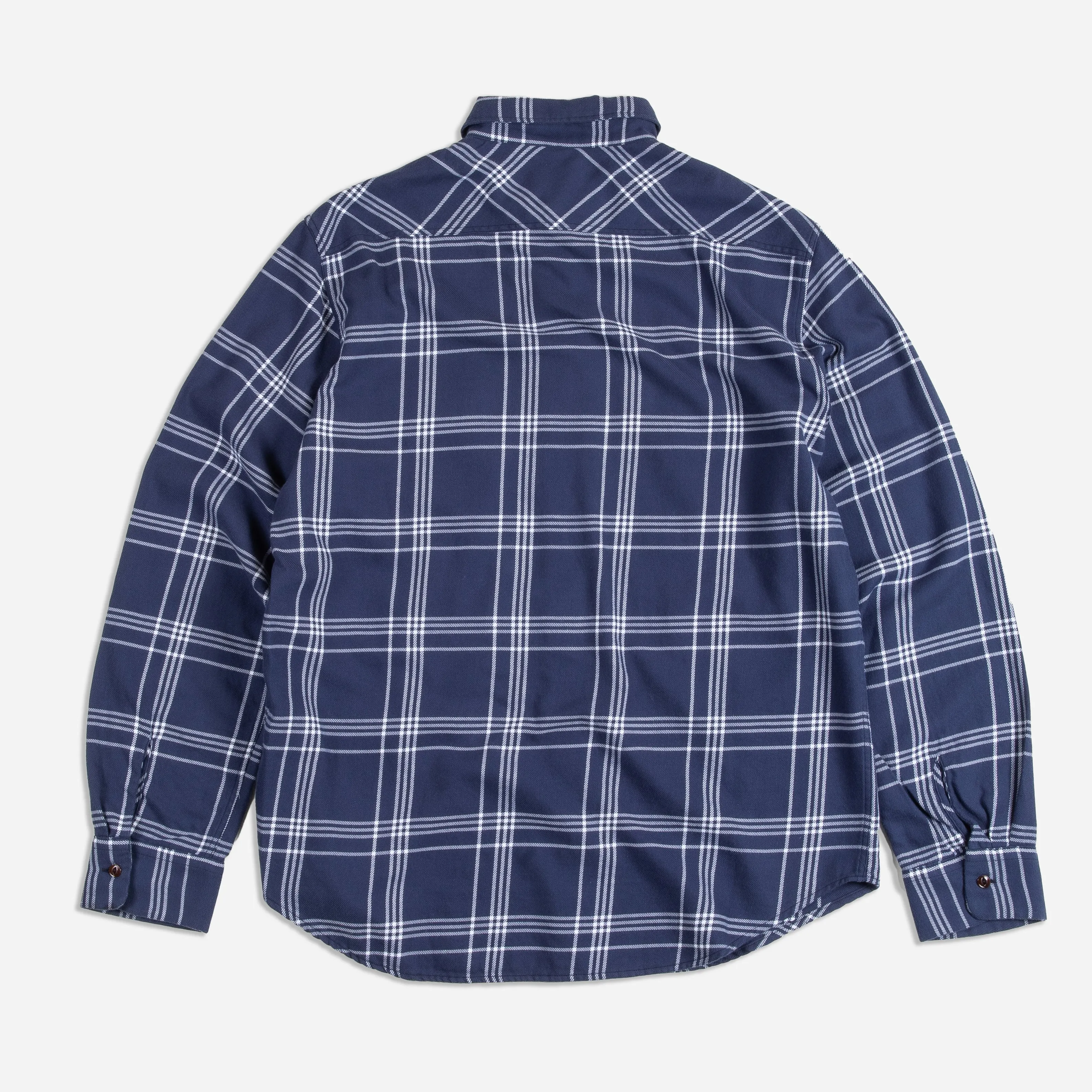 PLAID WORKERS SHIRT - NAVY sold by Dubbleware product image thumbnail 2