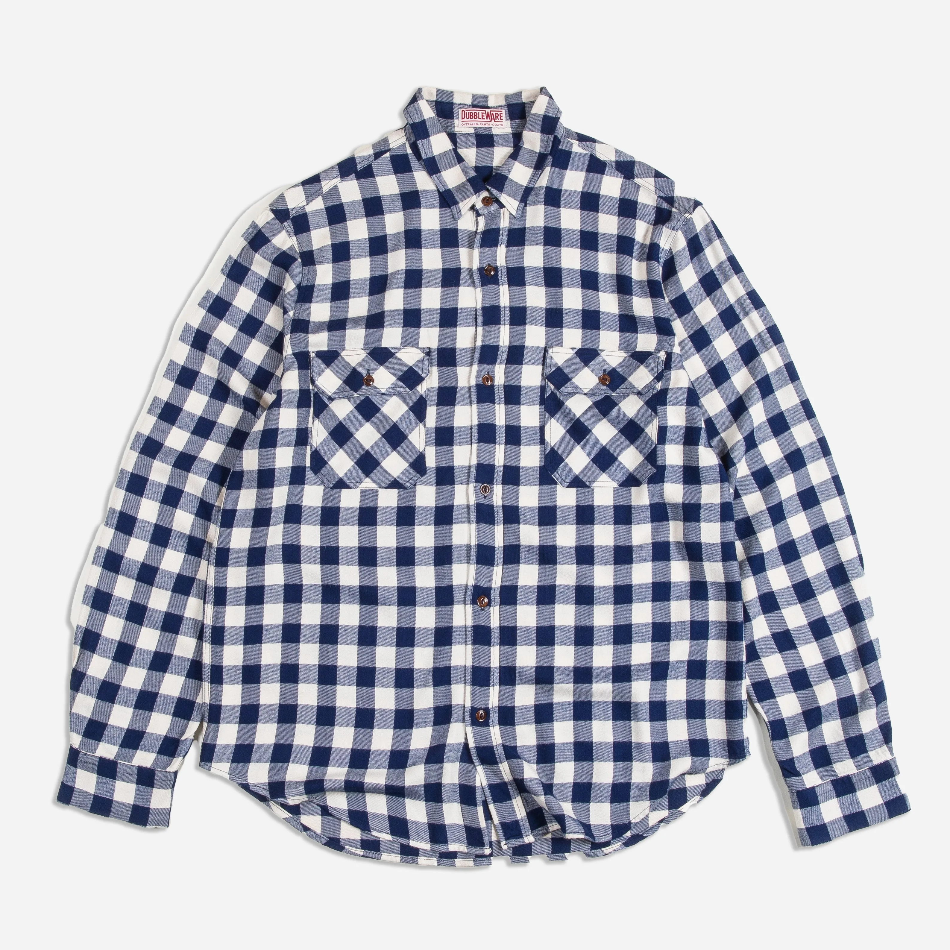 BUFFALO CHECK WORK SHIRT - NAVY sold by Dubbleware