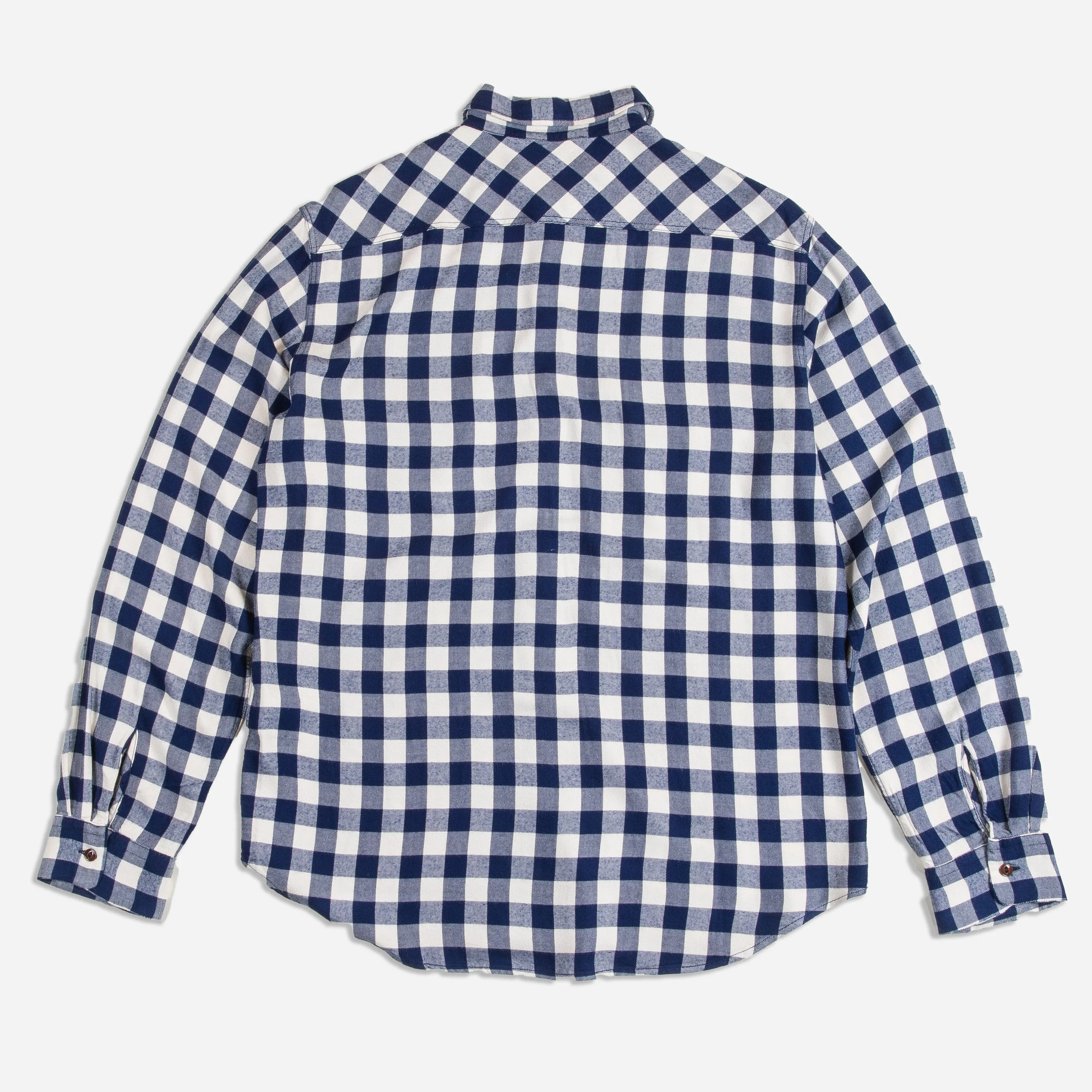 BUFFALO CHECK WORK SHIRT - NAVY sold by Dubbleware product image thumbnail 2