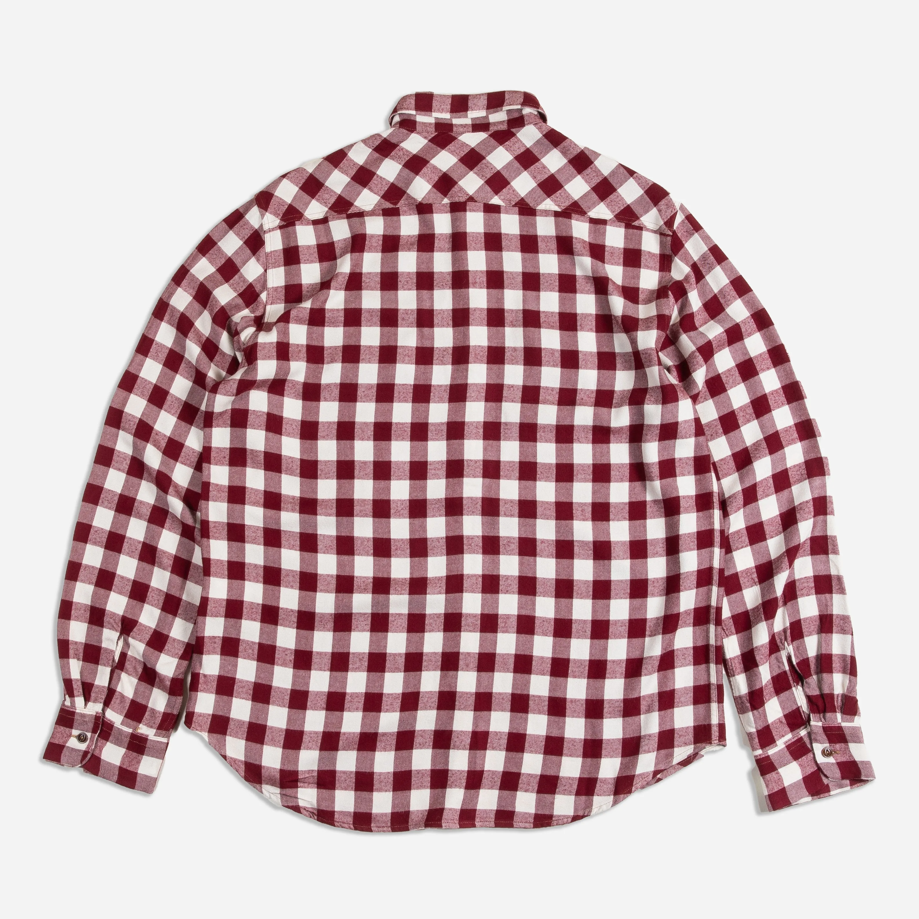 BUFFALO CHECK WORK SHIRT - BORDEAUX sold by Dubbleware product image thumbnail 2