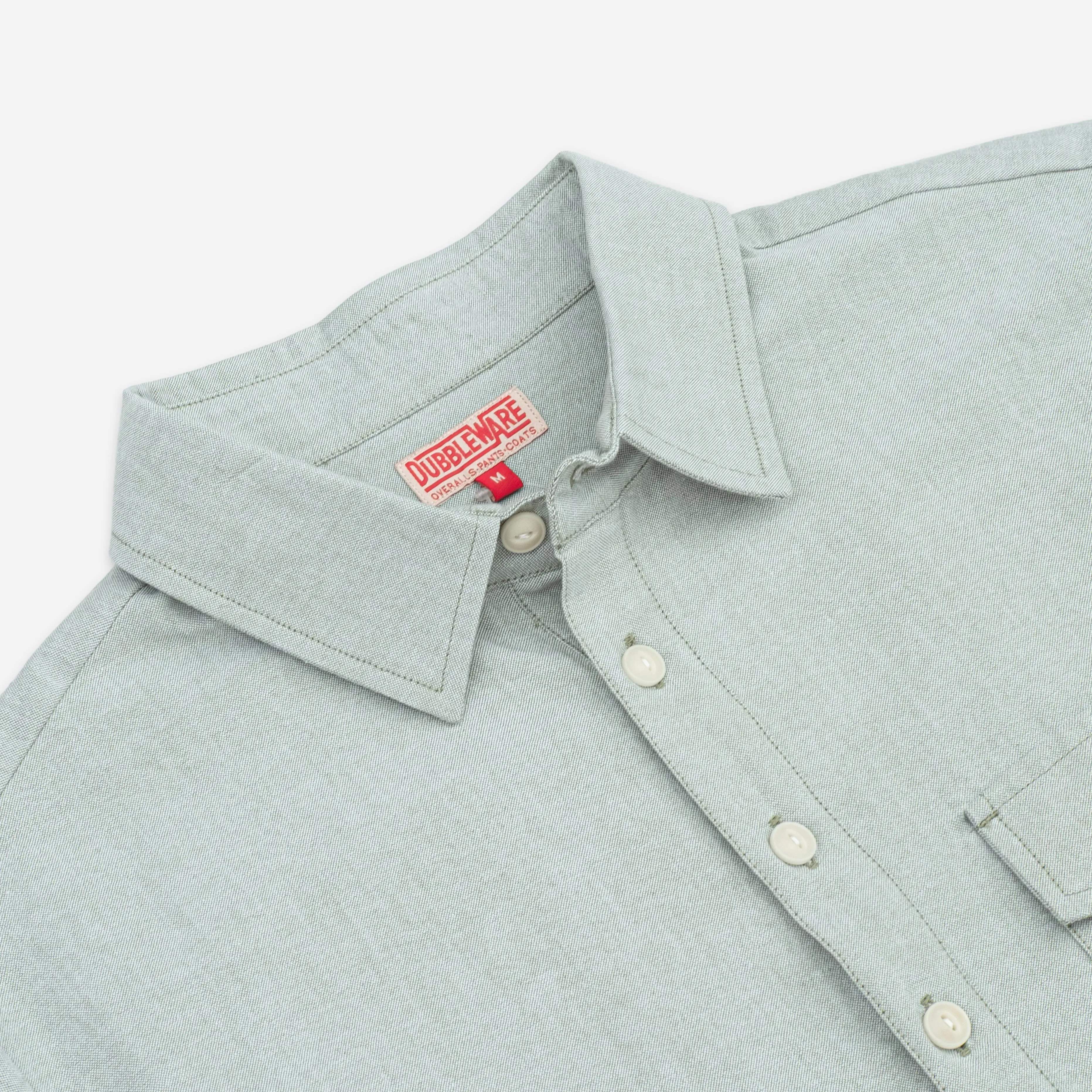 POPOVER OXFORD SHIRT - SAGE sold by Dubbleware product image thumbnail 4