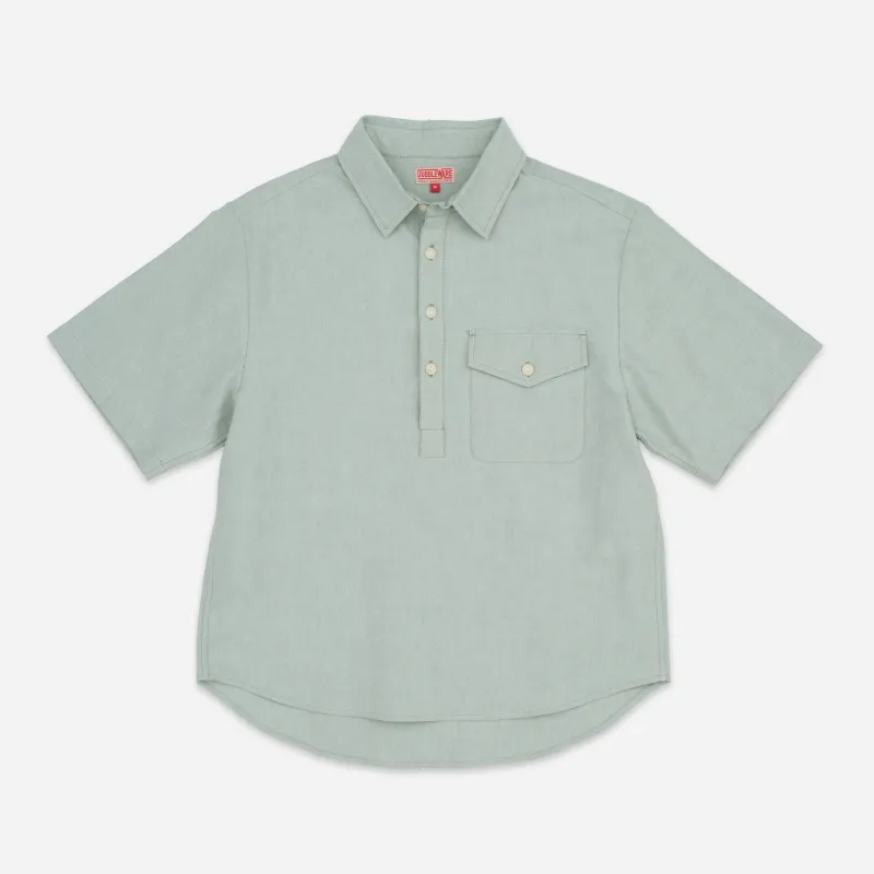 POPOVER OXFORD SHIRT - SAGE sold by Dubbleware