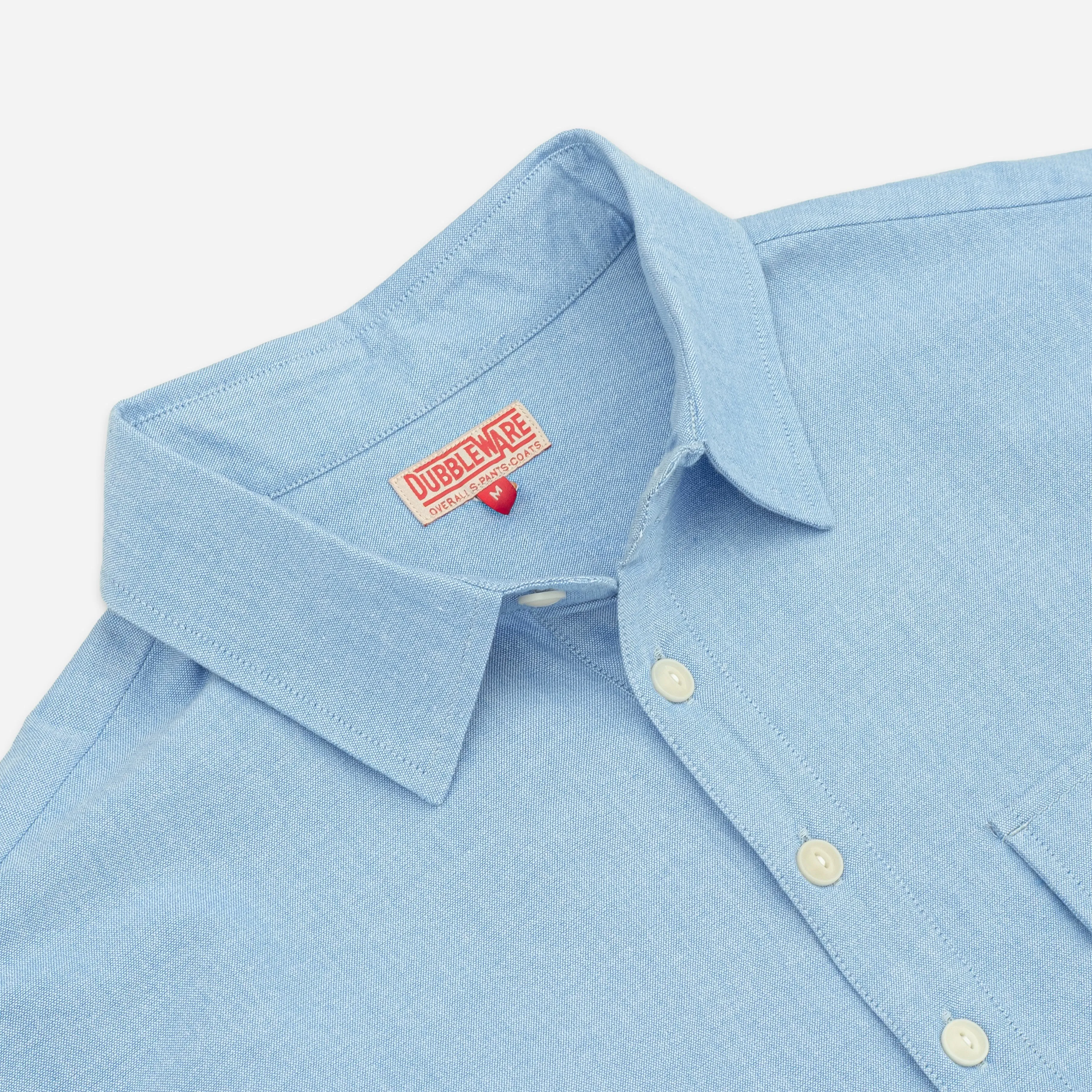 POPOVER OXFORD SHIRT - LIGHT BLUE sold by Dubbleware product image thumbnail 4