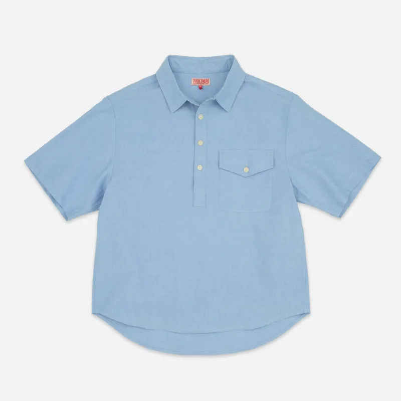 POPOVER OXFORD SHIRT - LIGHT BLUE sold by Dubbleware