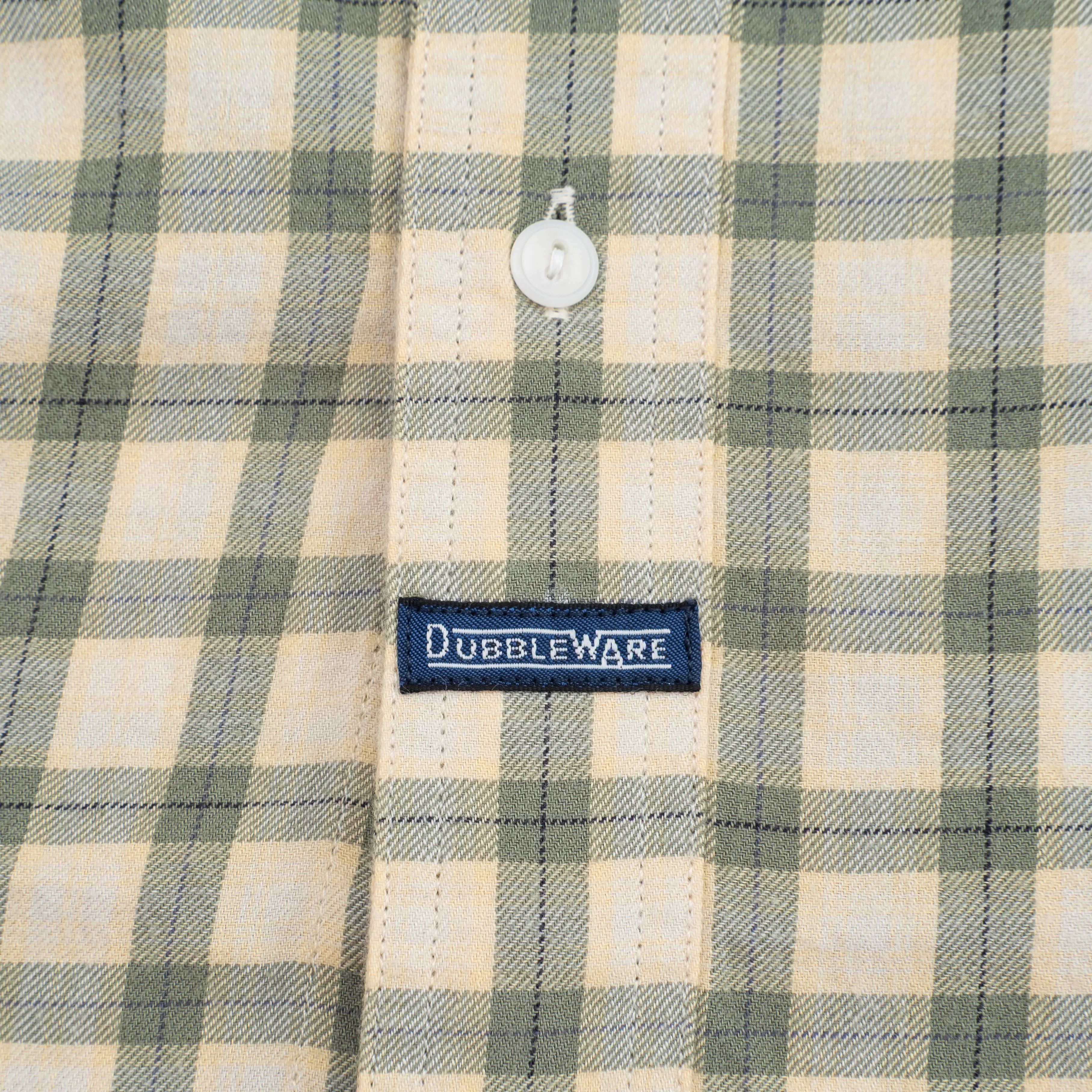 HERITAGE CHECK SHIRT - GREEN/BEIGE sold by Dubbleware product image thumbnail 3