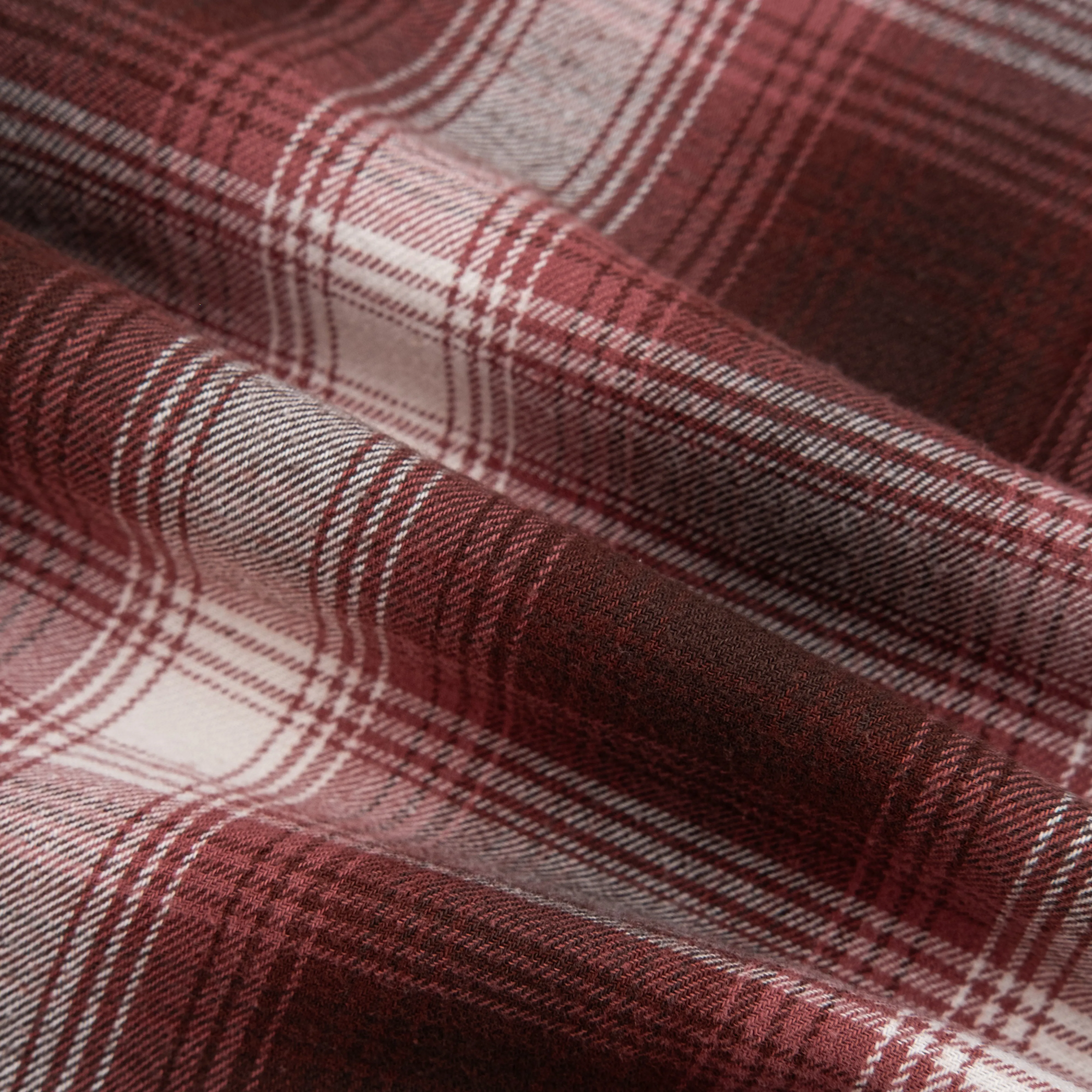 HERITAGE CHECK WORKSHIRT - BROWN/MAROON PLAID sold by Dubbleware product image thumbnail 5