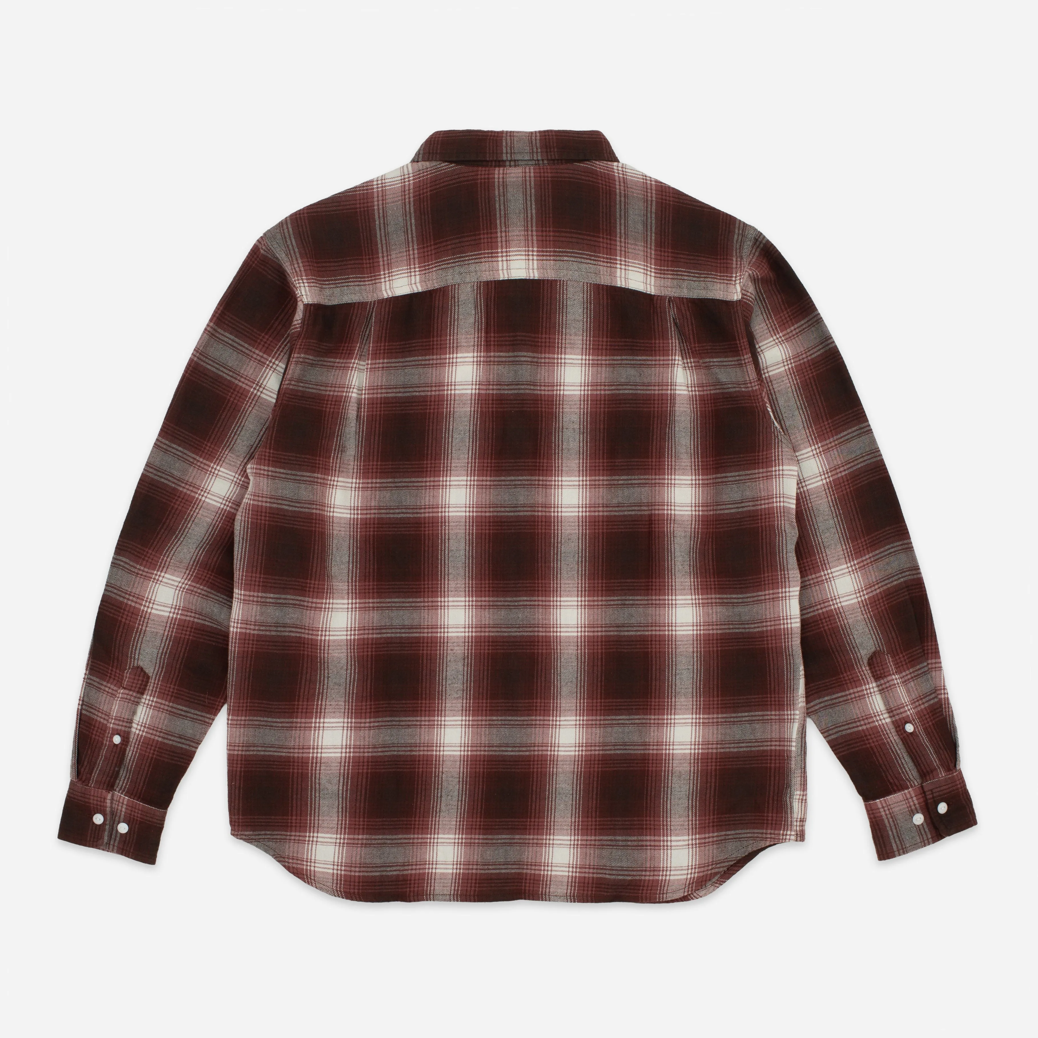 HERITAGE CHECK WORKSHIRT - BROWN/MAROON PLAID sold by Dubbleware product image thumbnail 2