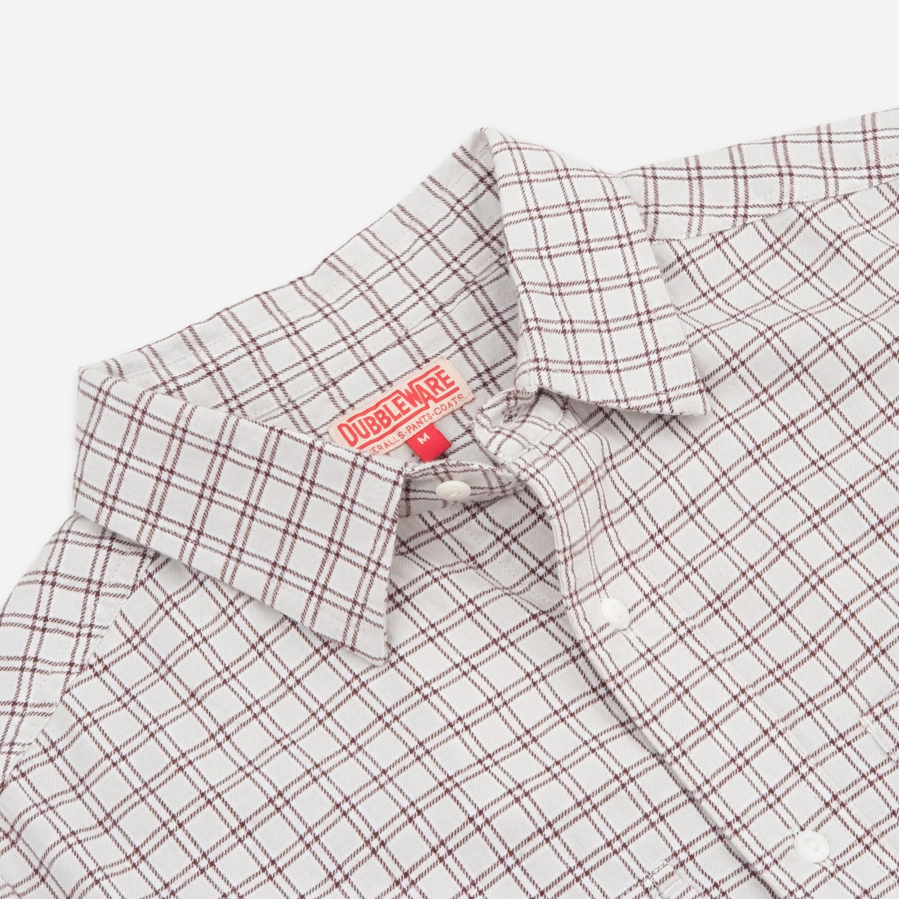 HERITAGE CHECK SHIRT - BEIGE/BROWN sold by Dubbleware product image thumbnail 3