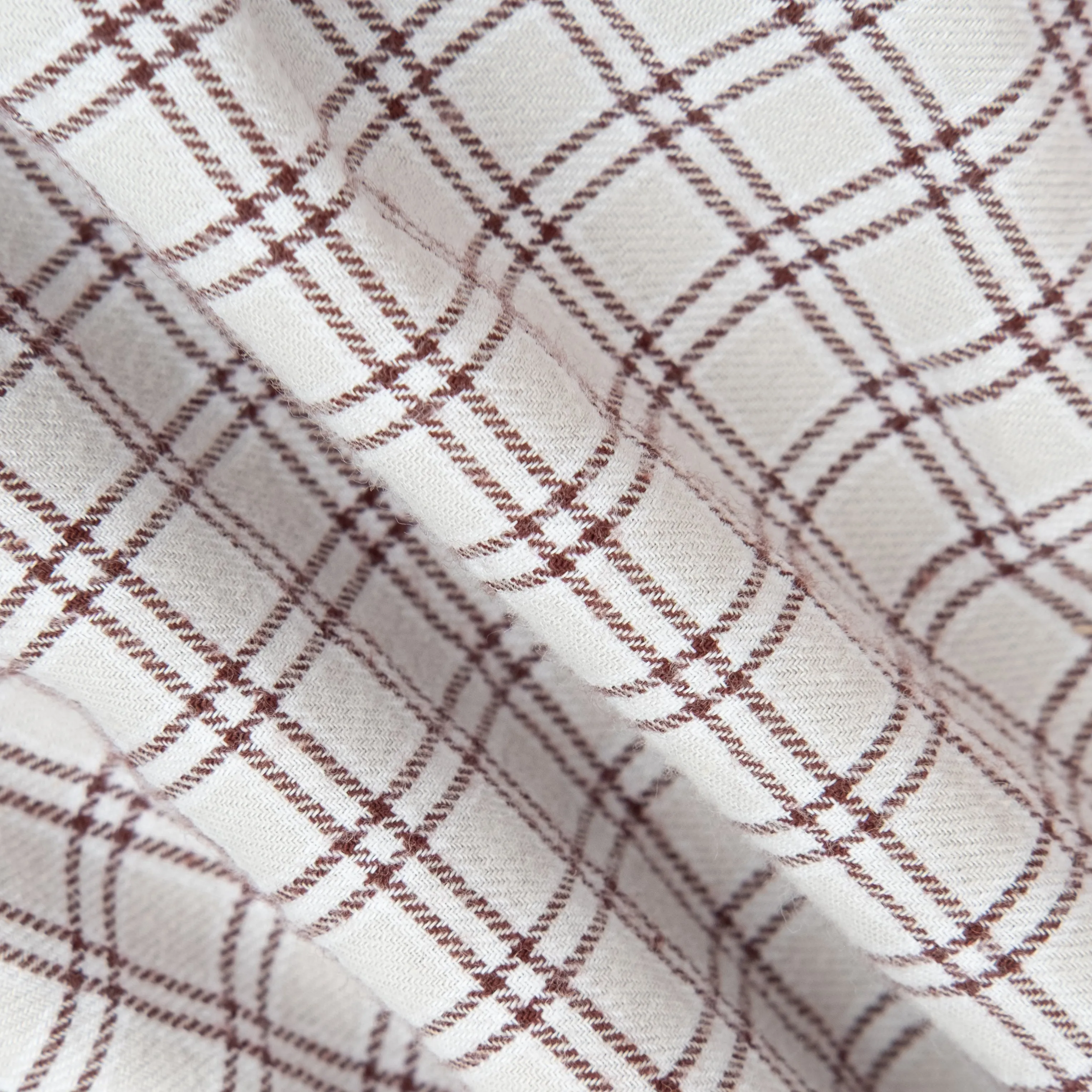 HERITAGE CHECK SHIRT - BEIGE/BROWN sold by Dubbleware product image thumbnail 4
