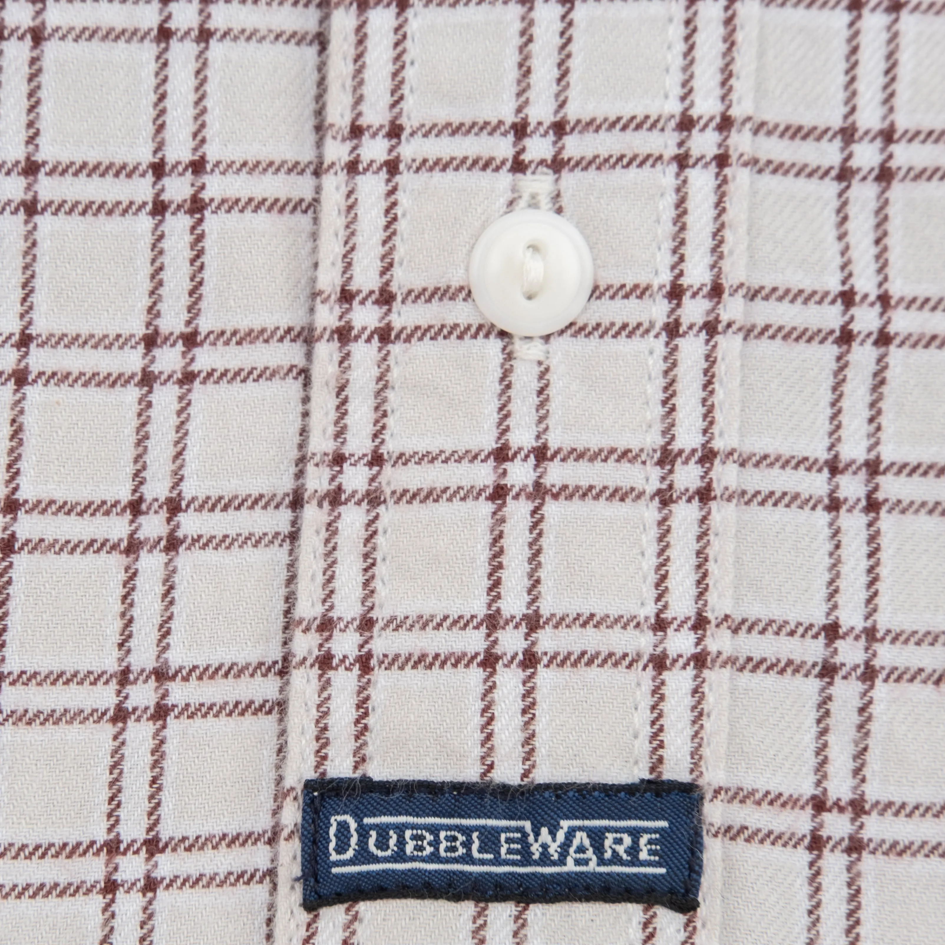 HERITAGE CHECK SHIRT - BEIGE/BROWN sold by Dubbleware product image thumbnail 5