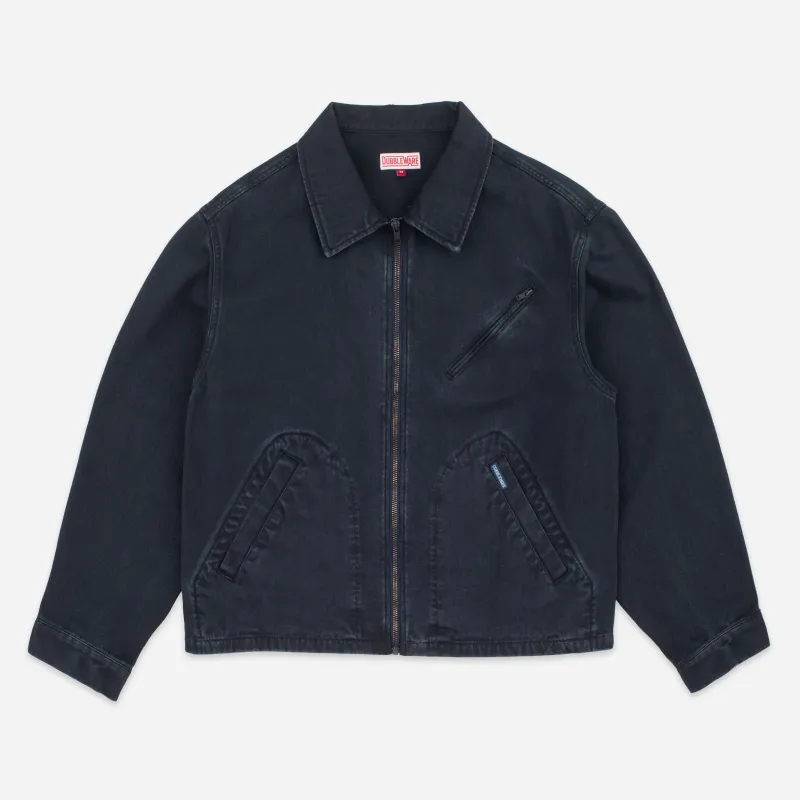 CROP MECHANIC JACKET - DARK NAVY sold by Dubbleware