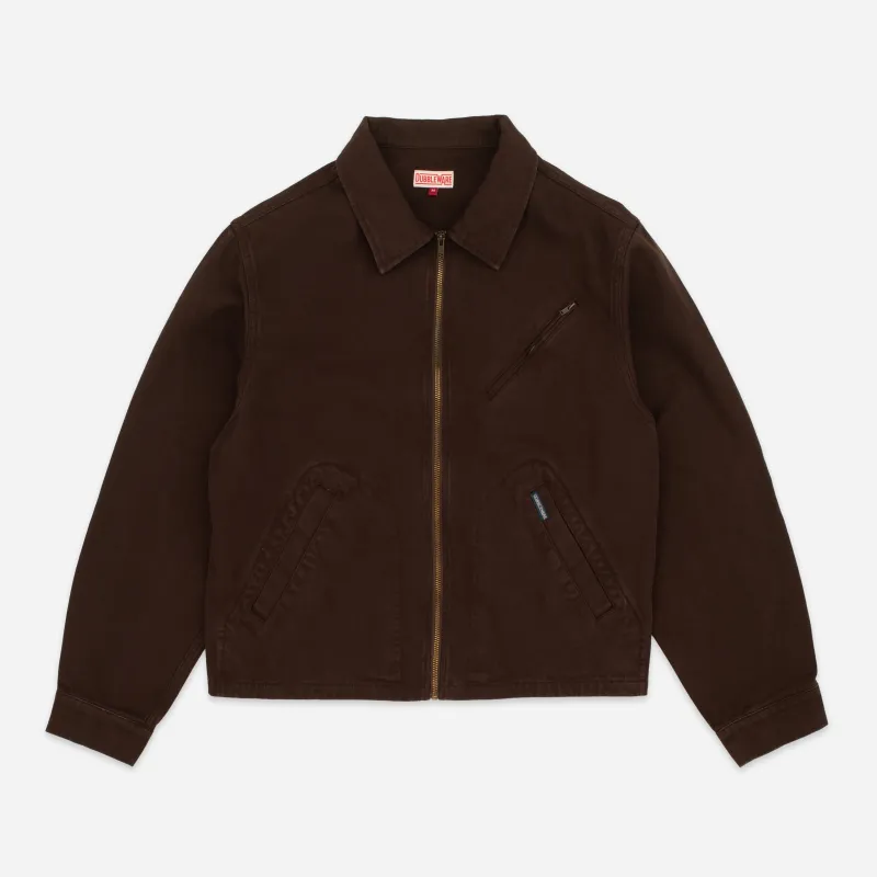 CROP MECHANIC JACKET - CHOCOLATE PLUM made by Dubbleware