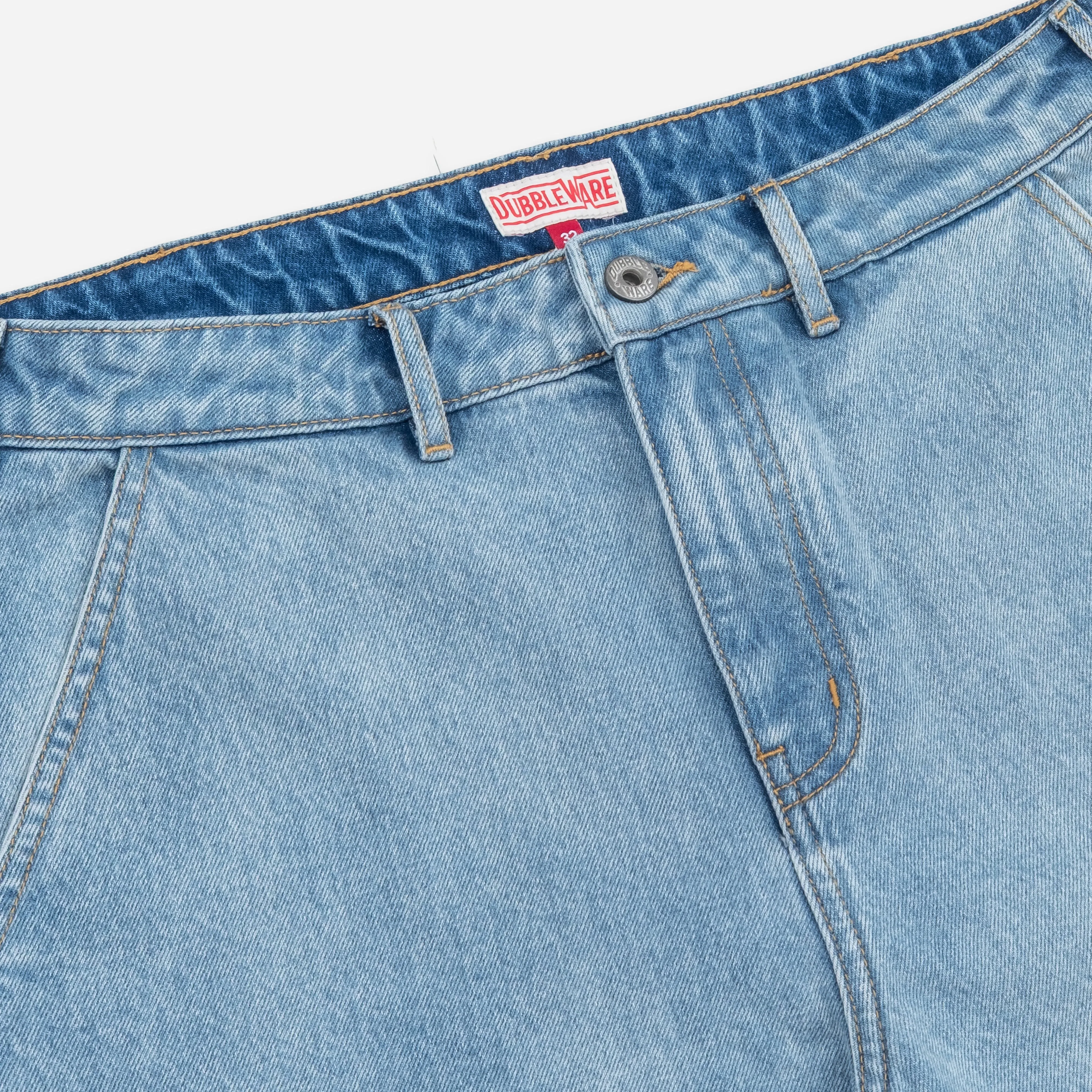 PATCH POCKET DENIM SHORT - BLEACHED BLUE sold by Dubbleware product image thumbnail 5