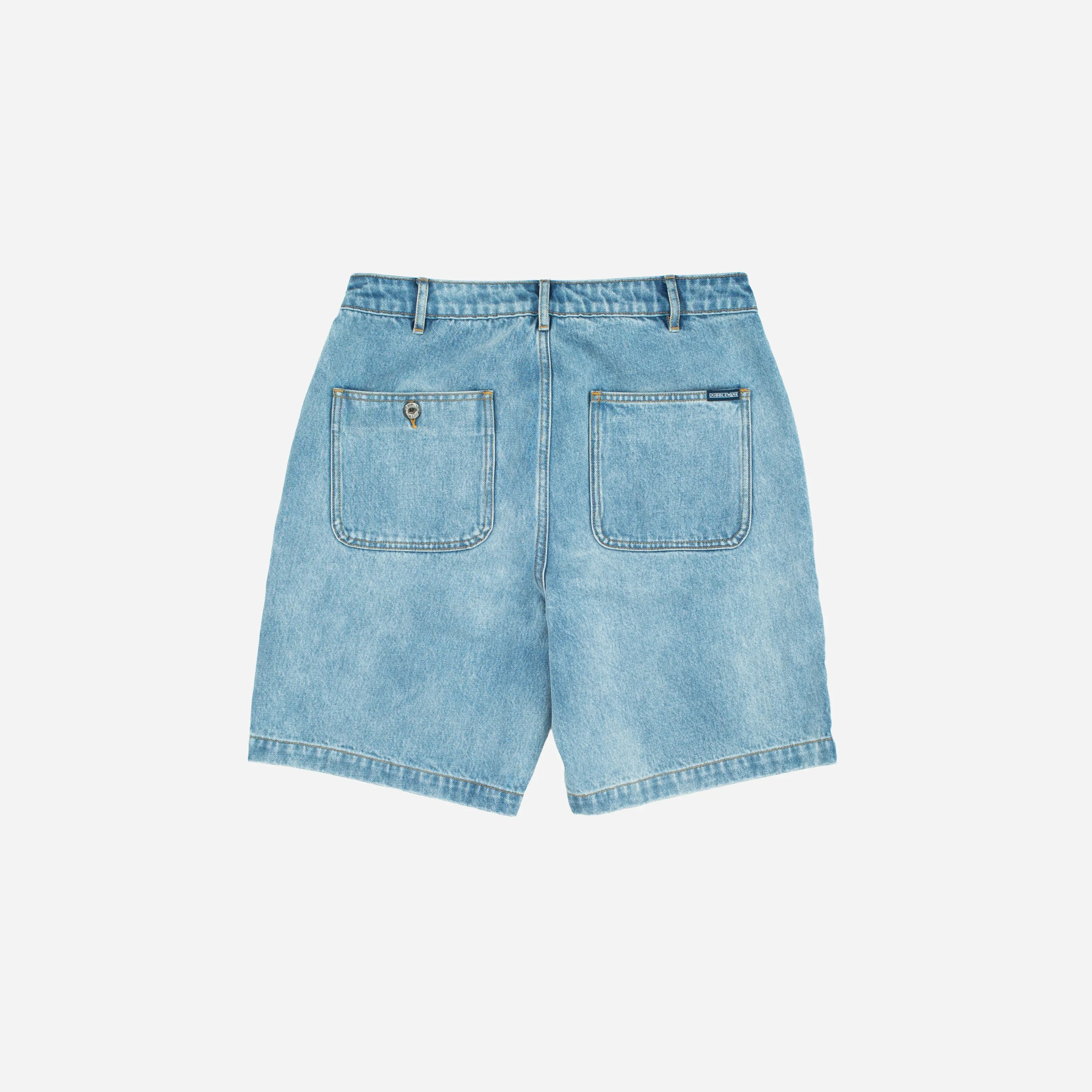 PATCH POCKET DENIM SHORT - BLEACHED BLUE sold by Dubbleware product image thumbnail 3