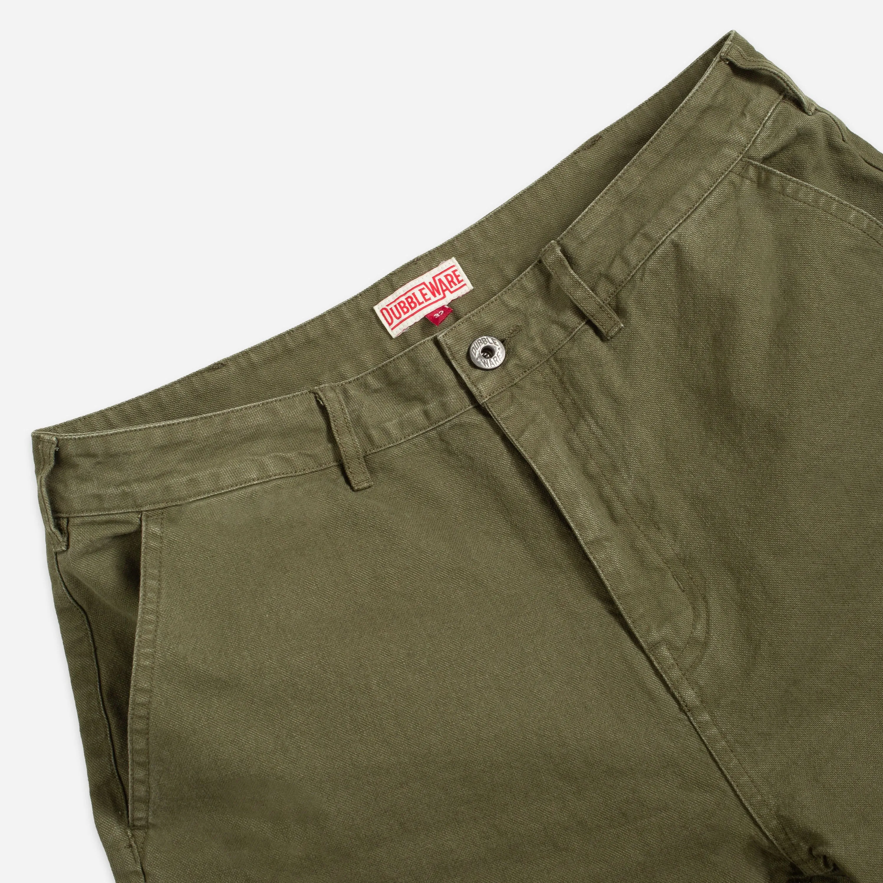 PATCH POCKET CANVAS PANT - MILITARY GREEN sold by Dubbleware product image thumbnail 4