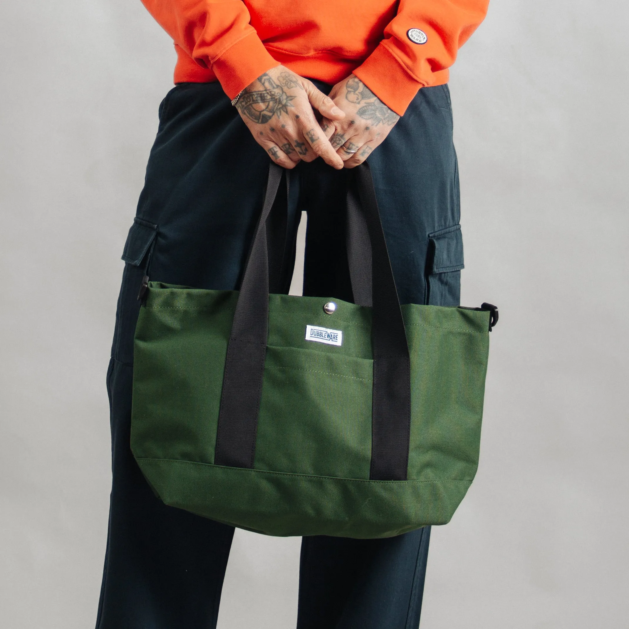 VINTAGE TOTE - GREEN sold by Dubbleware product image thumbnail 2