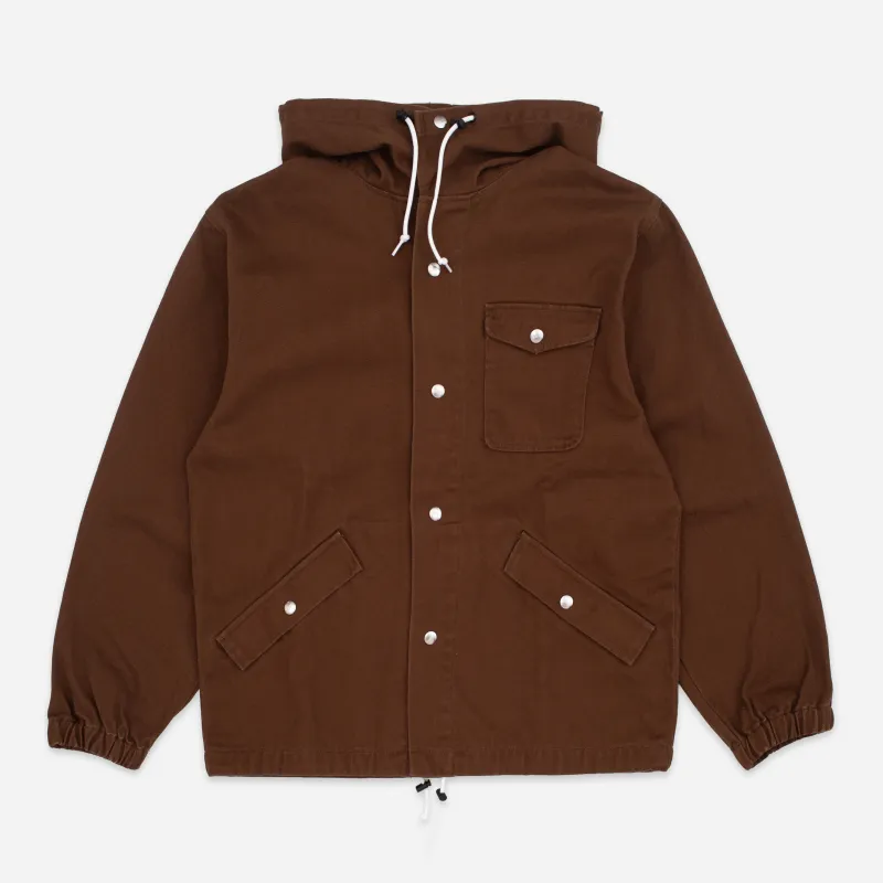 SNAP BREAKER JACKET - BROWN sold by Dubbleware