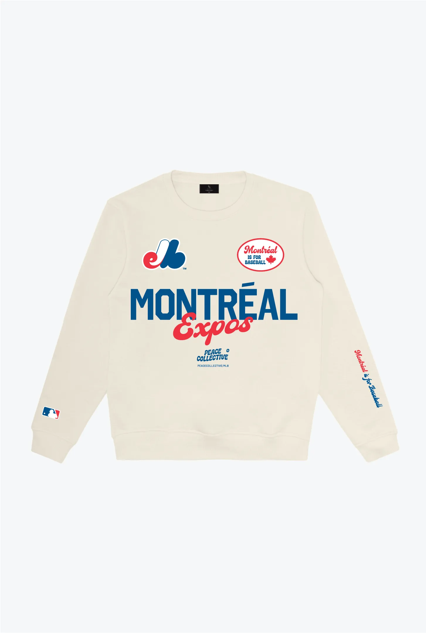 Montreal Expos Cheer Crewneck - Ivory sold by Peace-Collective