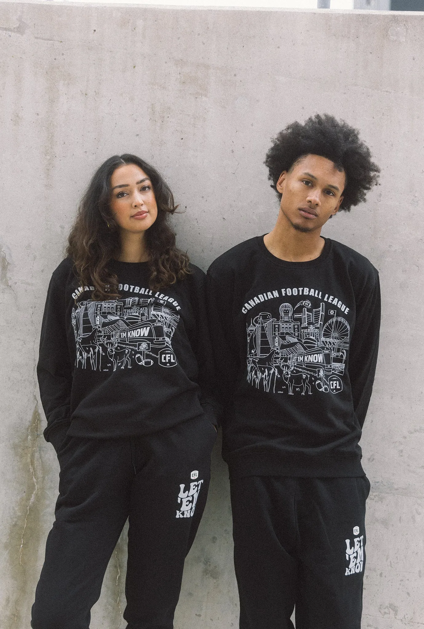 CFL Let 'em Know Crewneck - Black sold by Peace-Collective product image thumbnail 5