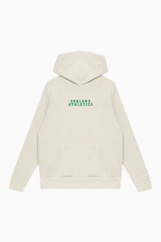Oakland Athletics Heavyweight Hoodie - Ivory sold by Peace-Collective