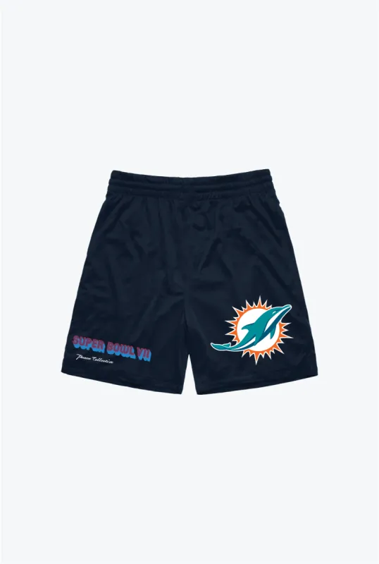Miami Dolphins Mesh Shorts - Black sold by Peace-Collective