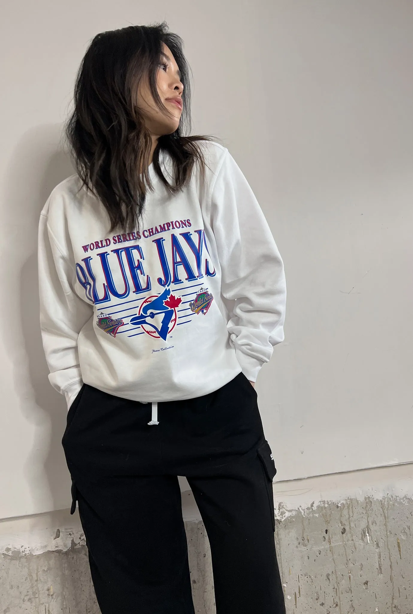 Toronto Blue Jays Throwback Crewneck - White sold by Peace-Collective product image thumbnail 2