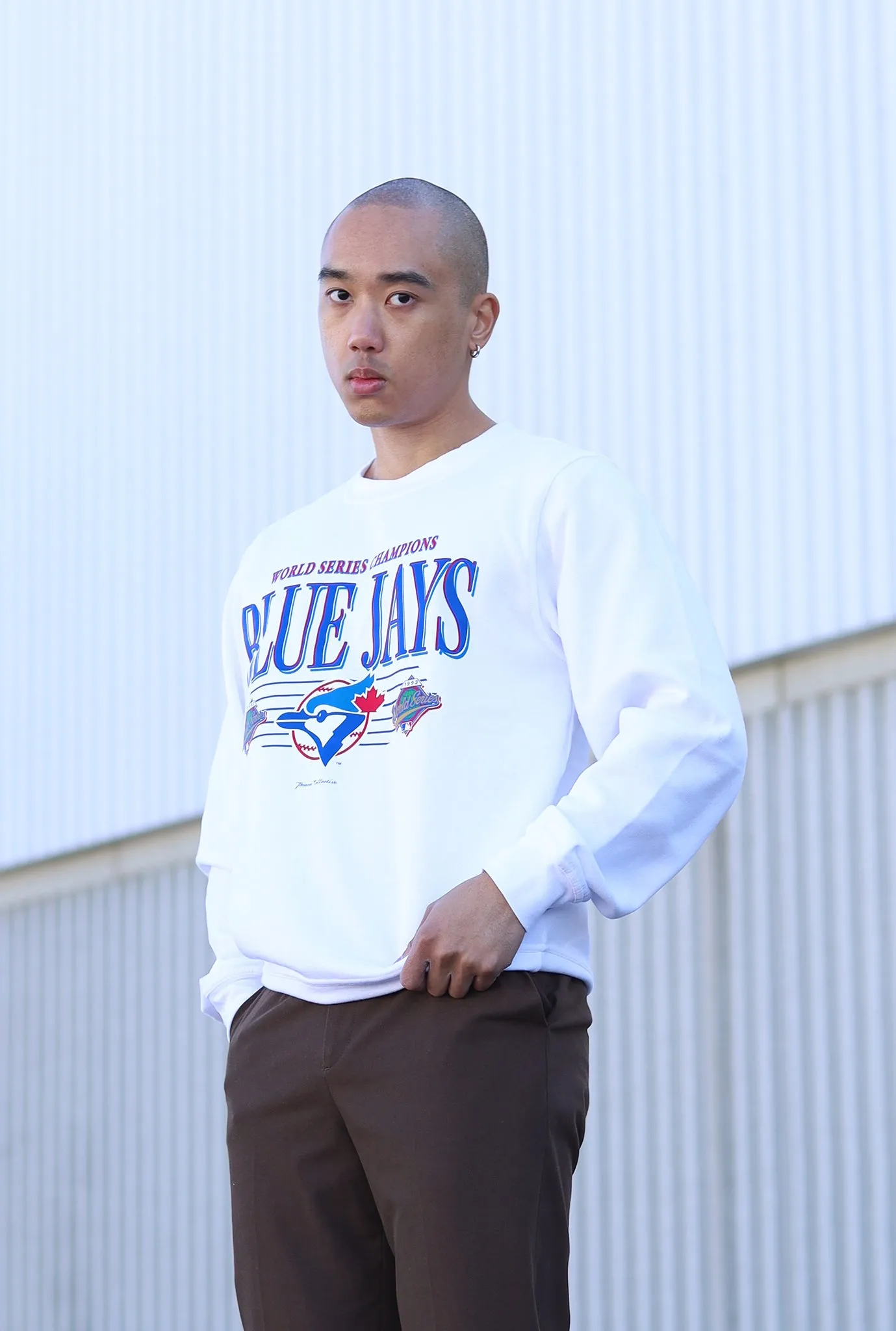 Toronto Blue Jays Throwback Crewneck - White sold by Peace-Collective product image thumbnail 4