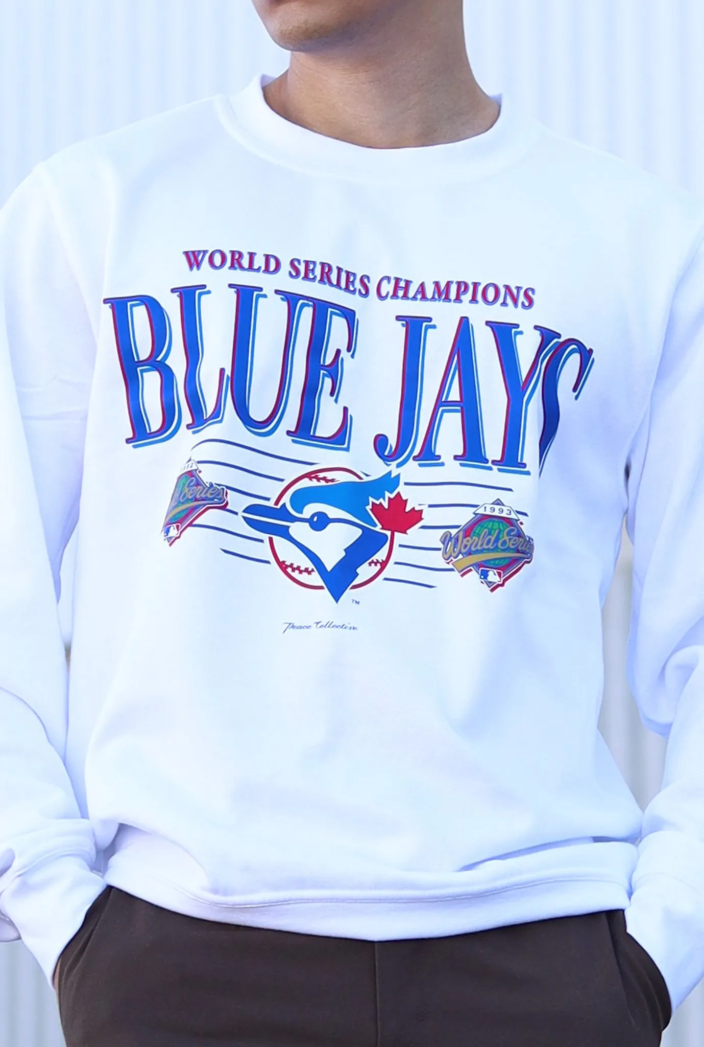 Toronto Blue Jays Throwback Crewneck - White sold by Peace-Collective product image thumbnail 3