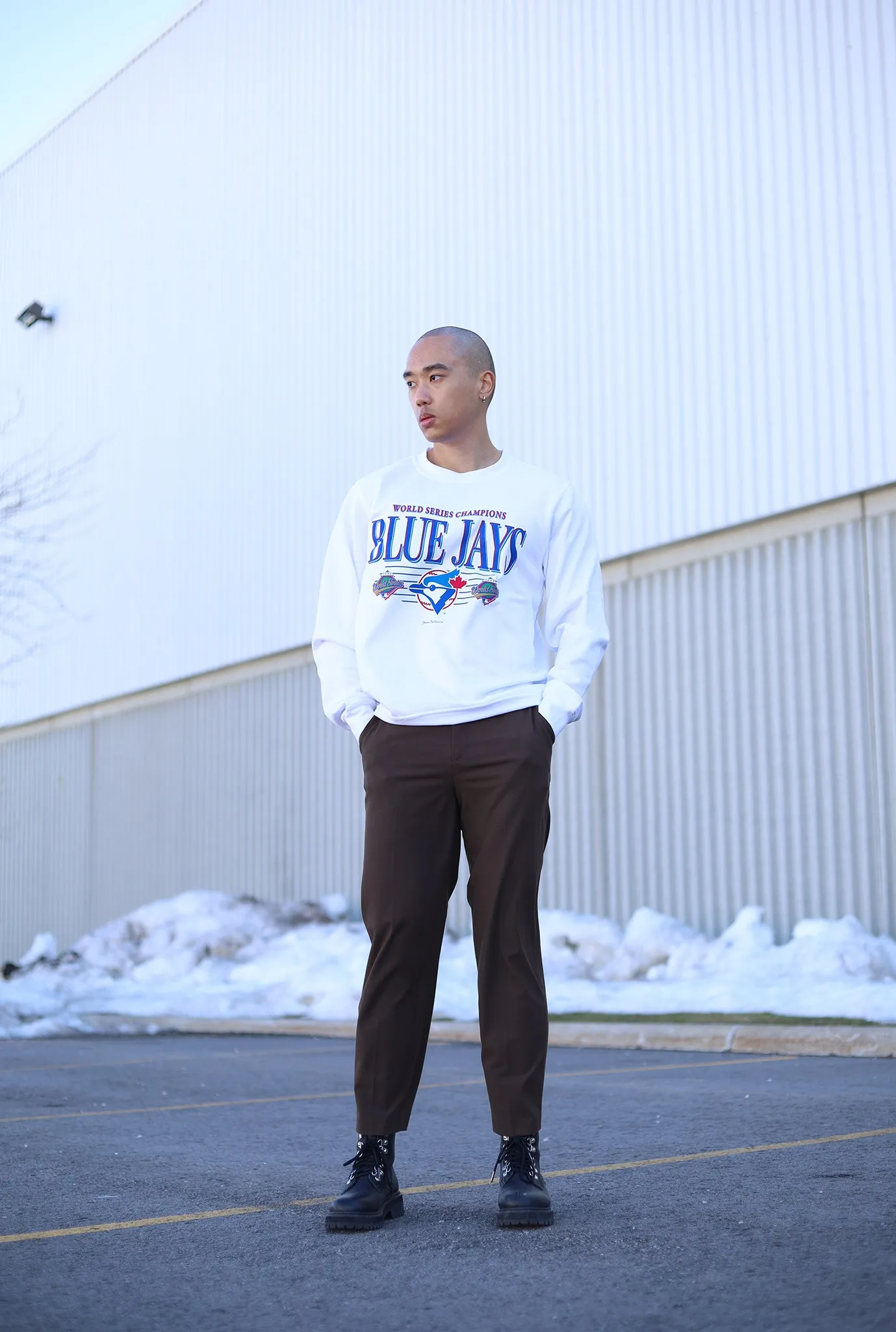 Toronto Blue Jays Throwback Crewneck - White sold by Peace-Collective product image thumbnail 5