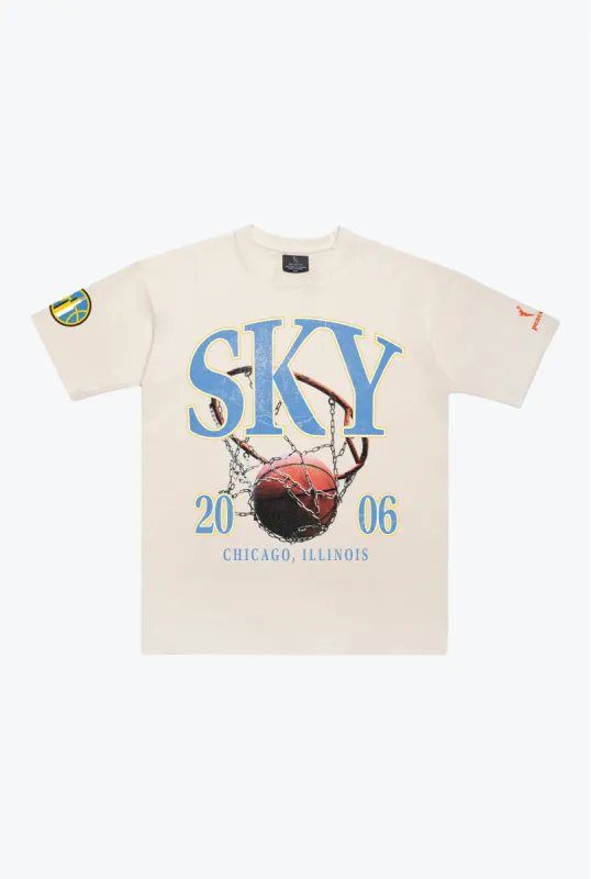 Chicago Sky Vintage Heavyweight T-Shirt - Ivory sold by Peace-Collective