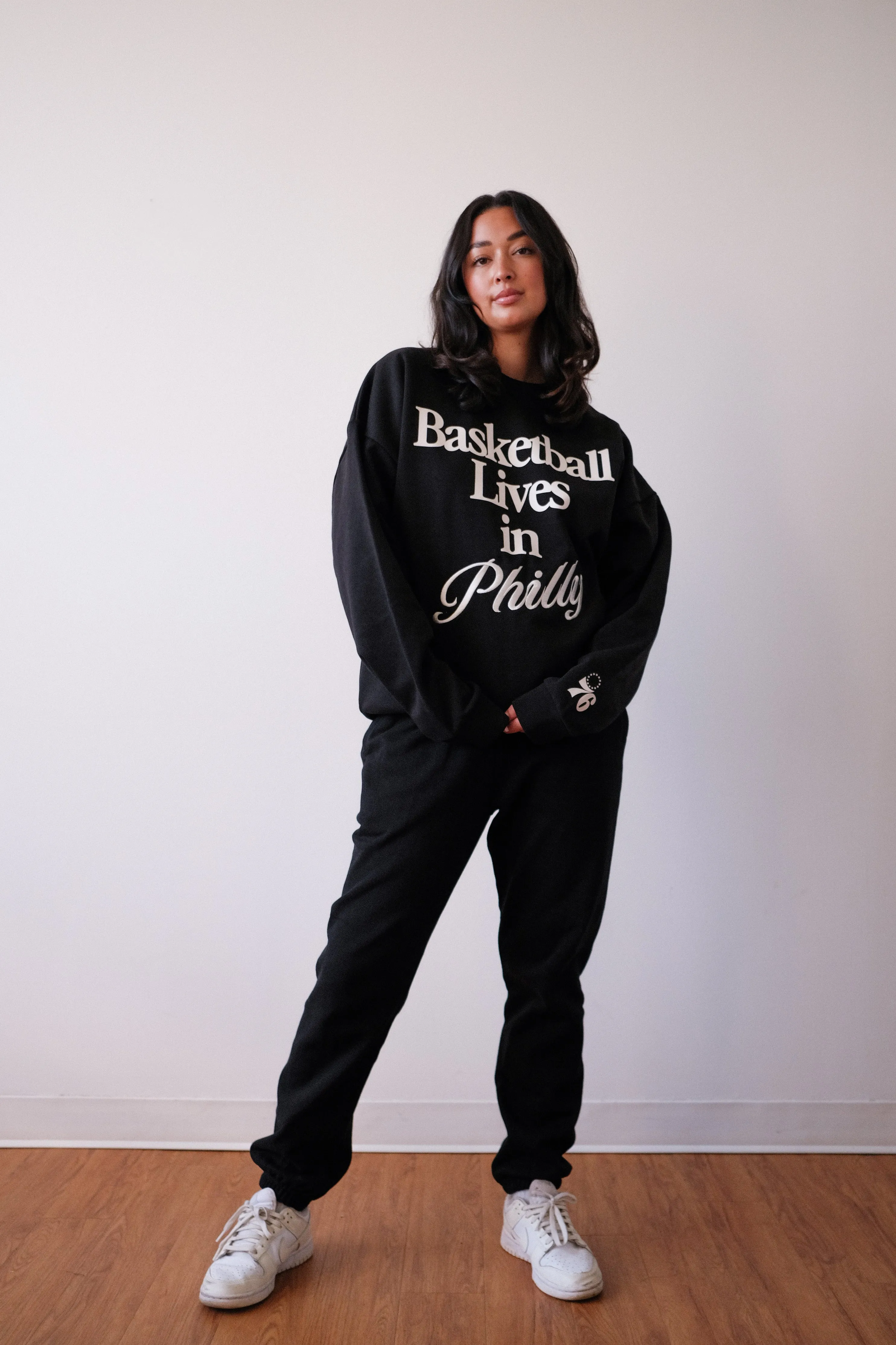 Basketball Lives in Philly SuperHeavy™️ Crewneck - Off Black sold by Peace-Collective product image thumbnail 4