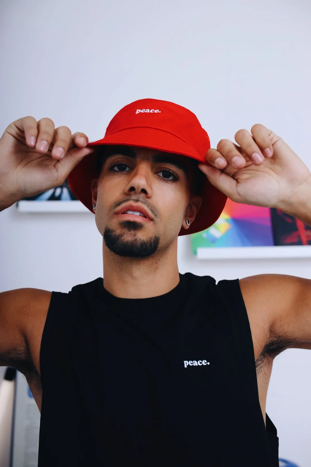 Peace Basics Bucket Hat - Red sold by Peace-Collective product image thumbnail 2