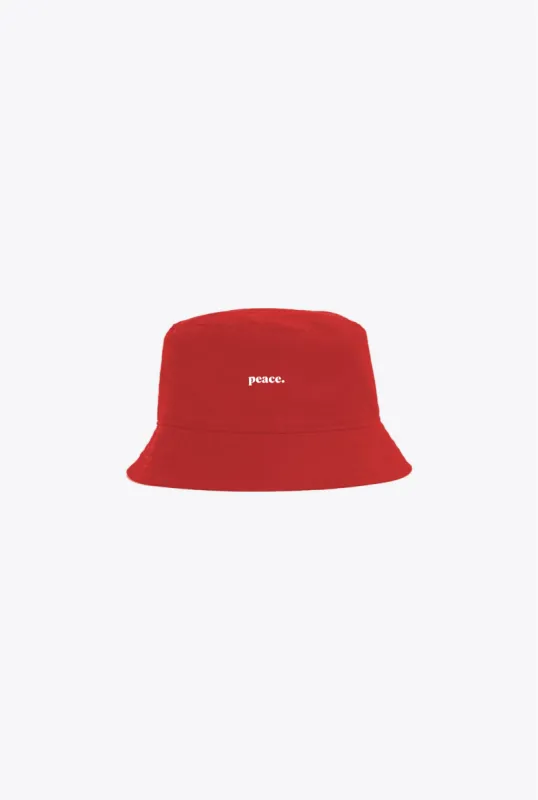 Peace Basics Bucket Hat - Red sold by Peace-Collective