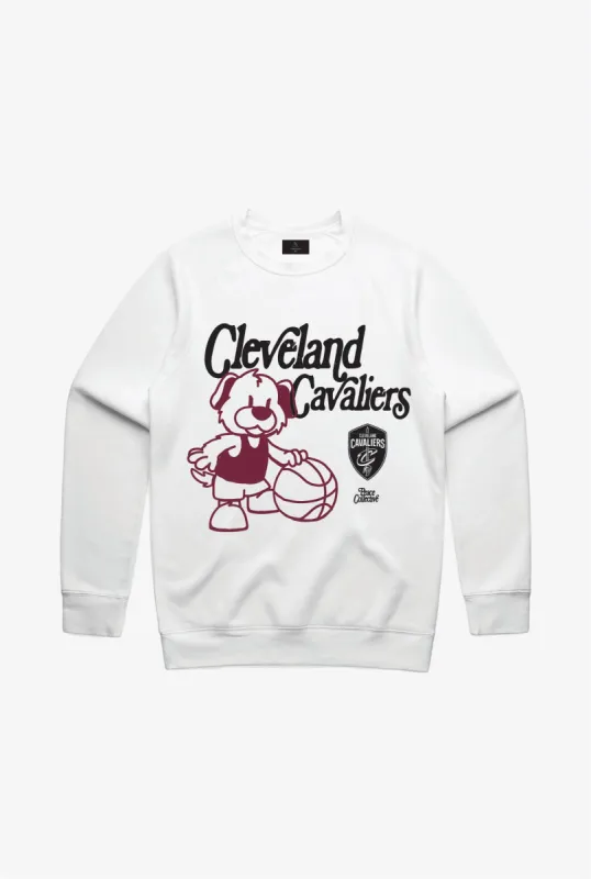 Cleveland Cavaliers Mascot Crewneck - White sold by Peace-Collective