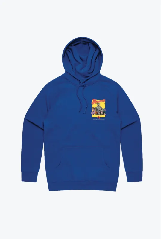The Raccoons Home is Canada Hoodie - Royal made by Peace-Collective