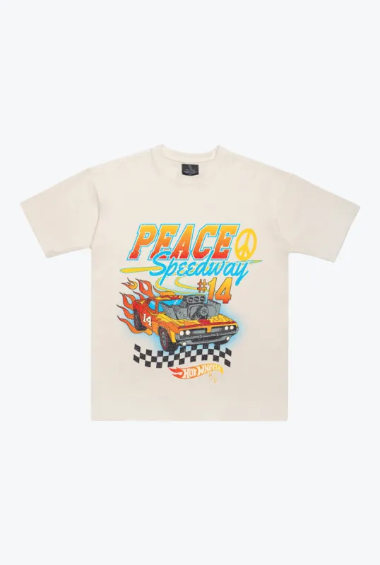 Peace Speedway Heavyweight T-Shirt - Ivory made by Peace-Collective
