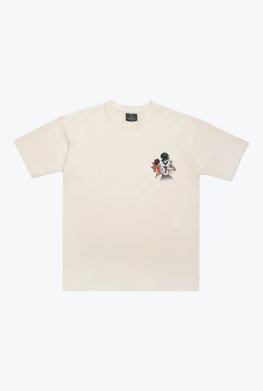 C.J. Stroud Heavyweight T-Shirt - Ivory sold by Peace-Collective