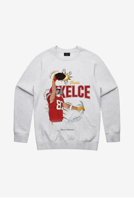 Travis Kelce Crewneck - Ash sold by Peace-Collective