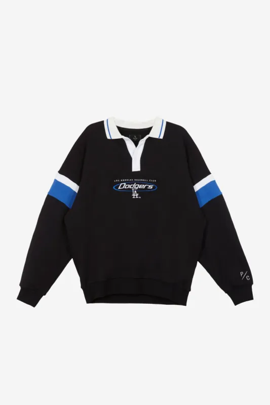 Los Angeles Dodgers Oversized Rugby - Black sold by Peace-Collective