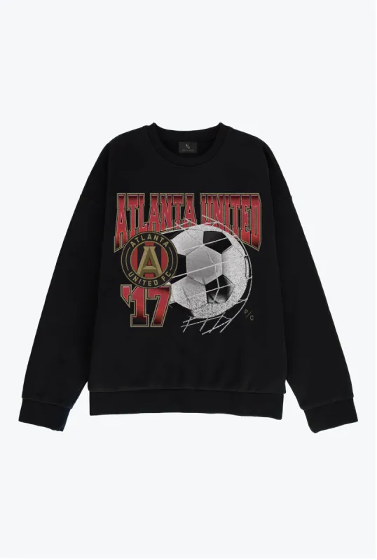 Atlanta United Vintage Goal SuperHeavy™️ Crewneck - Black sold by Peace-Collective