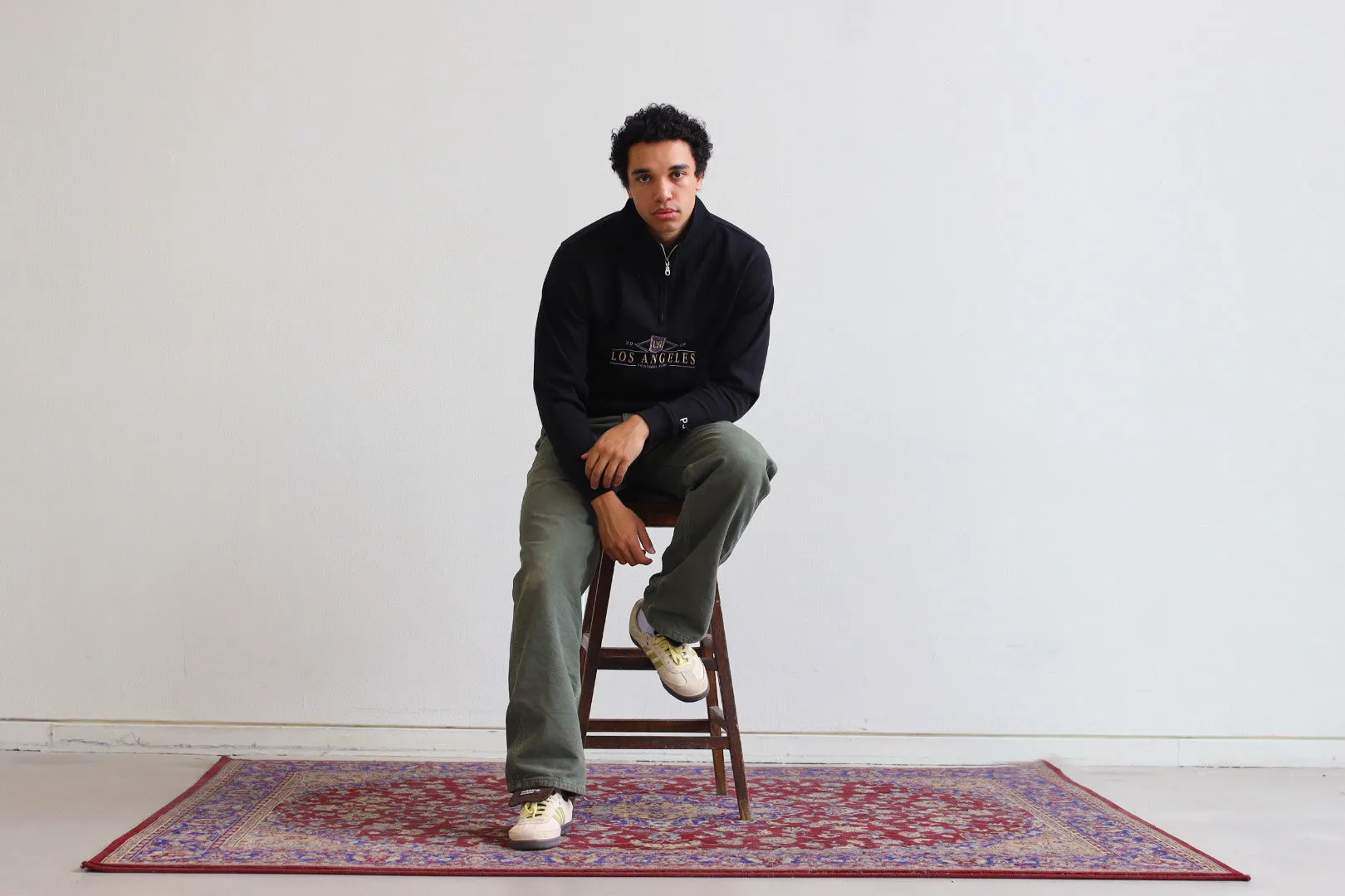 Los Angeles FC Vintage Quarter Zip - Black sold by Peace-Collective product image thumbnail 3