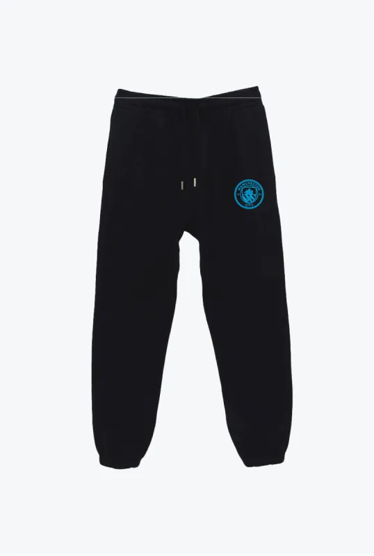 Manchester City FC Heavyweight Jogger - Black sold by Peace-Collective