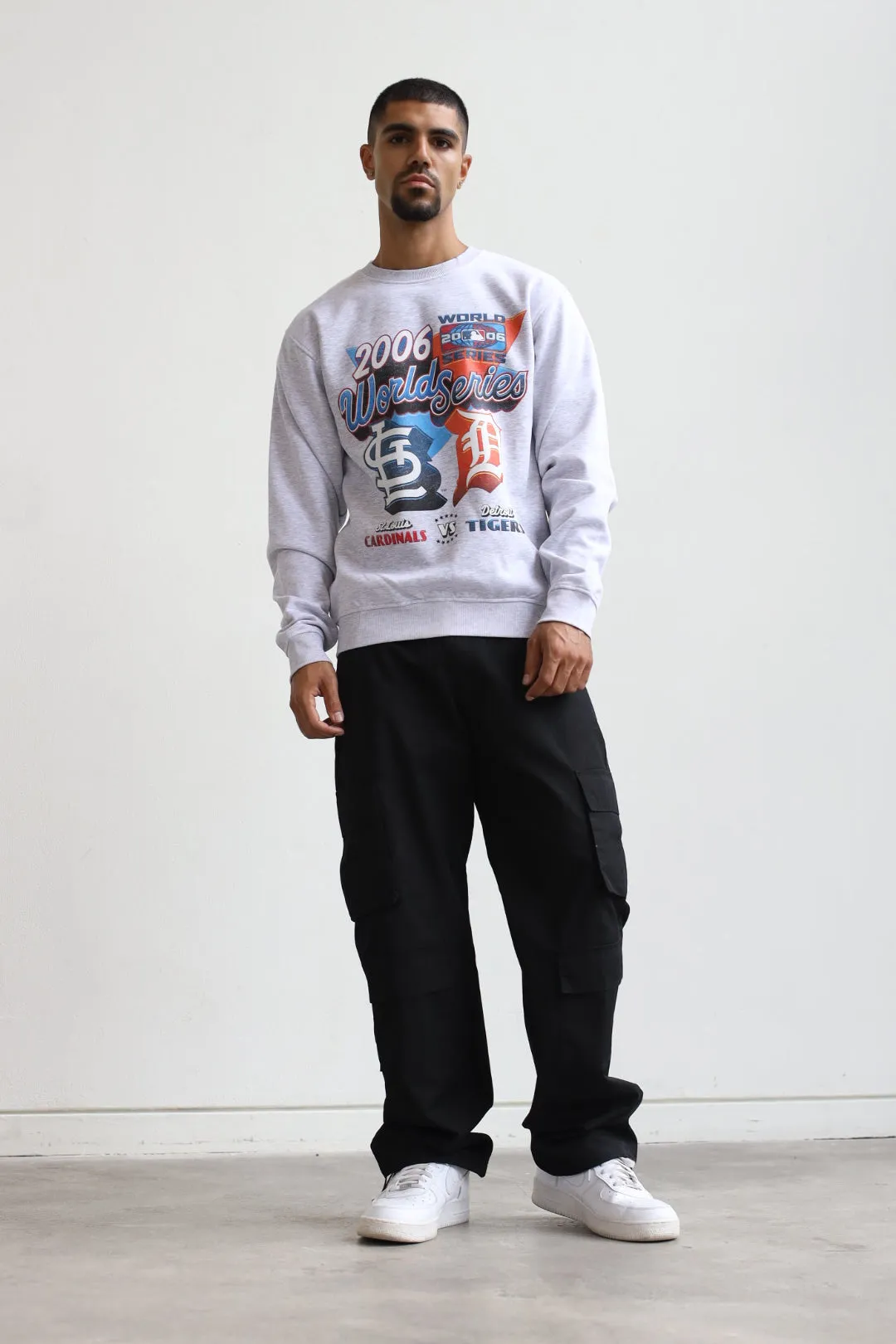 2006 World Series: Detroit Tigers Vs. St. Louis Cardinals Crewneck - Ash sold by Peace-Collective product image thumbnail 5